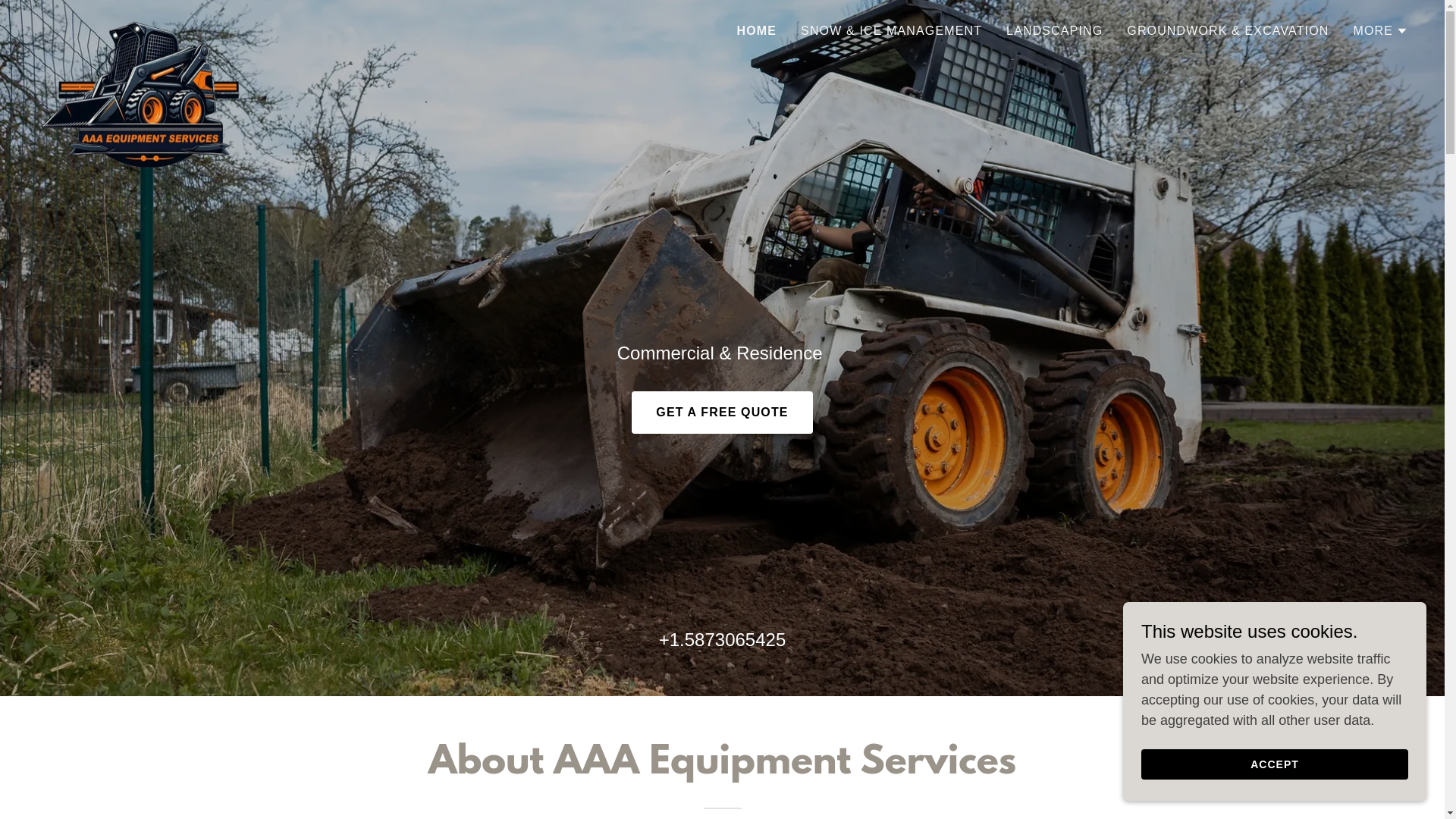 website screenshot of https://aaaes.ca/