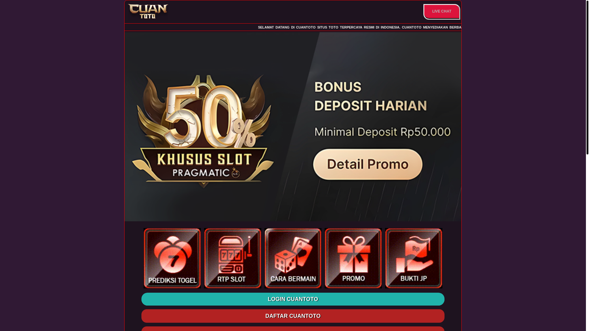 website screenshot of https://cuantotomerahputih.pages.dev/