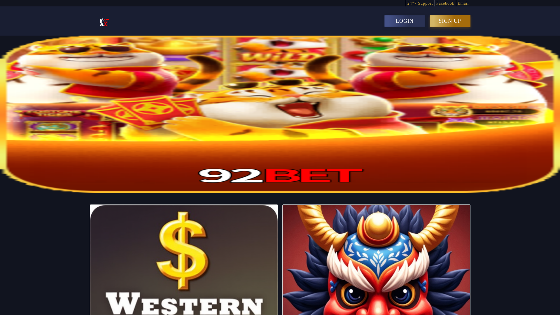 website screenshot of https://92betv.com