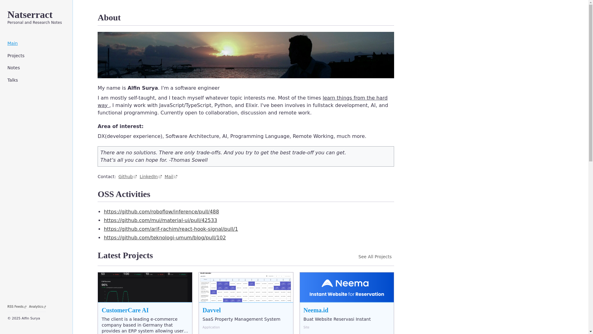 website screenshot of https://natserract.fyi/