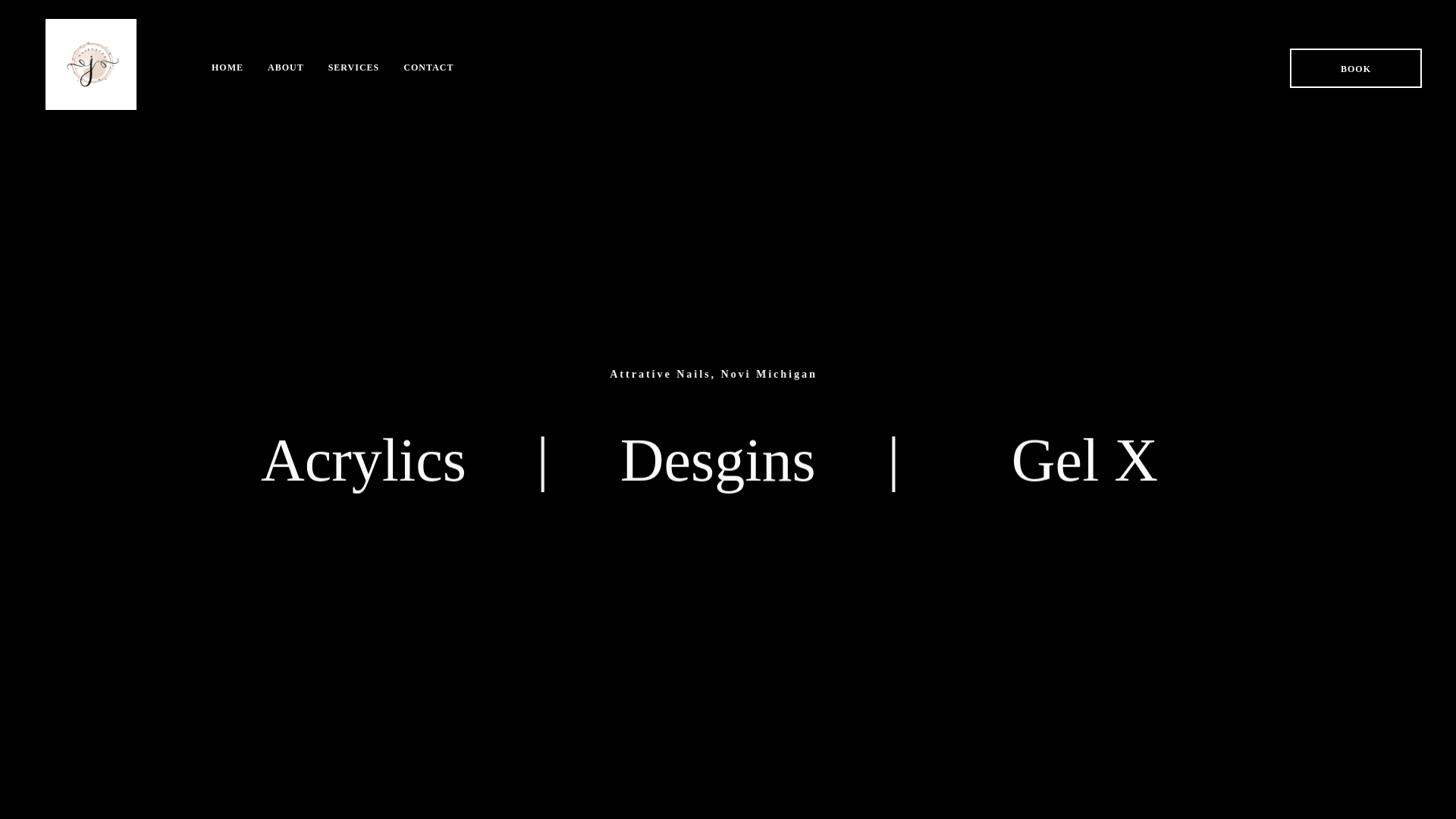 website screenshot of https://attractive-nails.com/