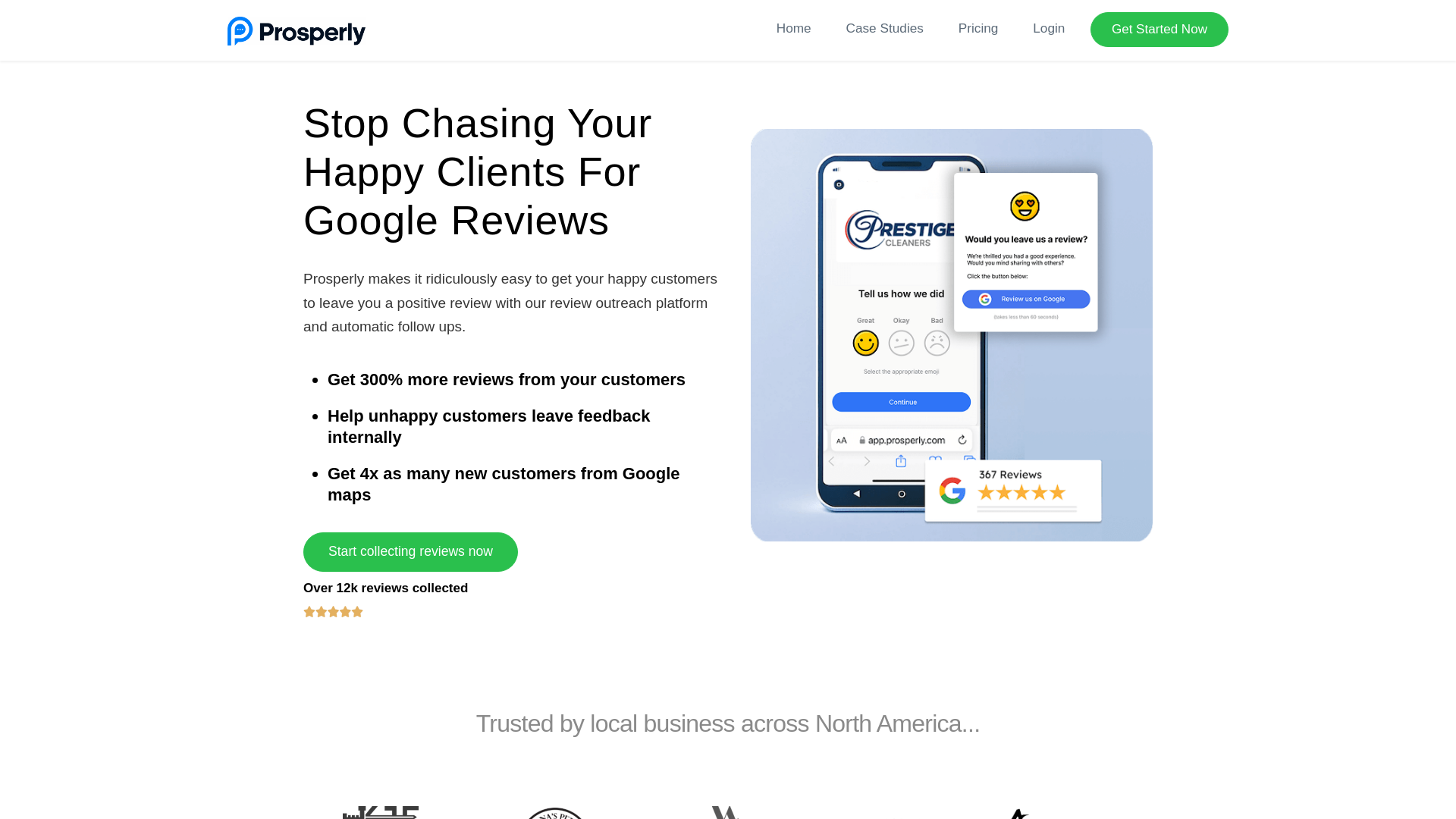 website screenshot of https://prosperlymailonline.info/