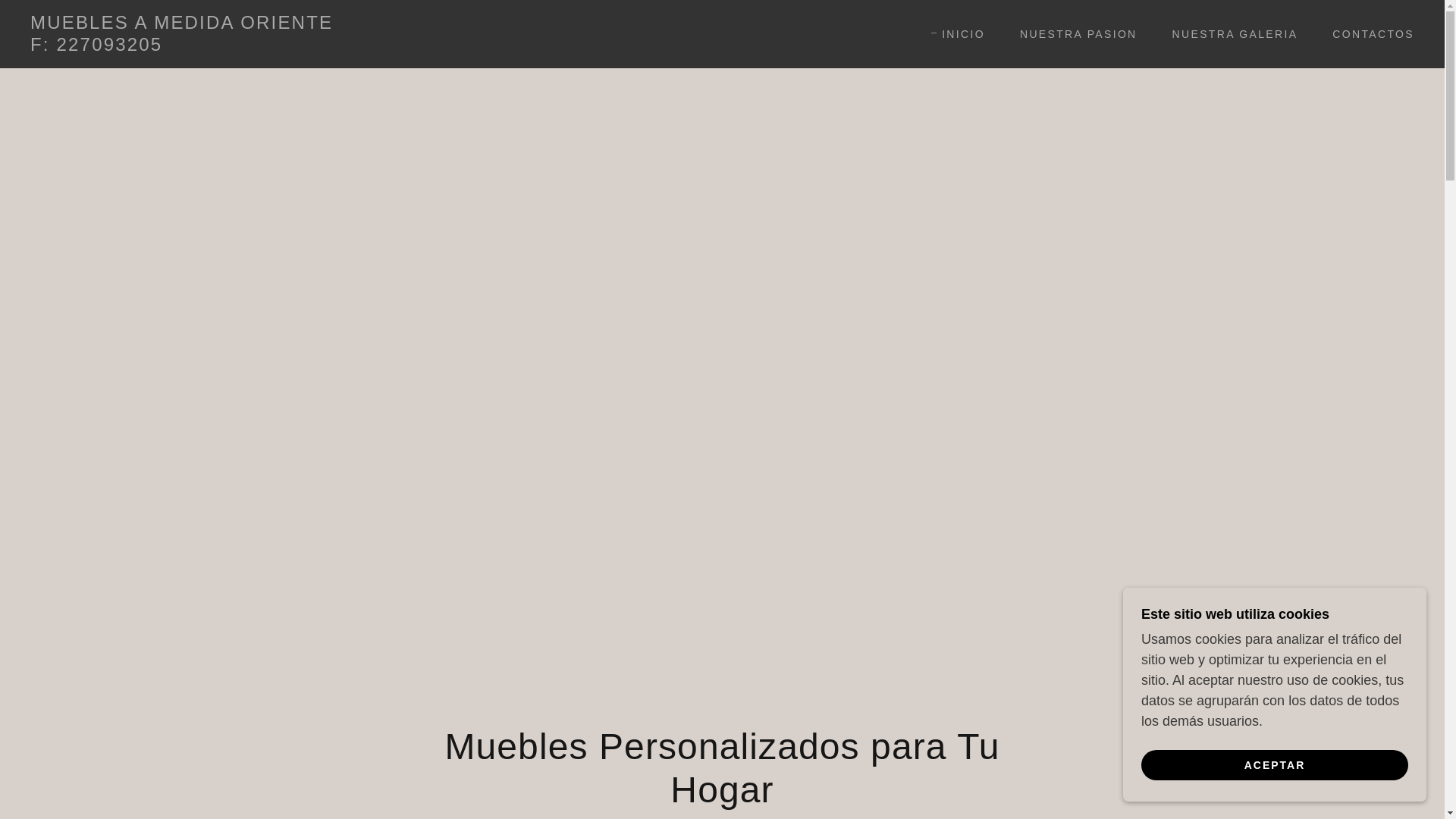 website screenshot of https://muebles-oriente.com/