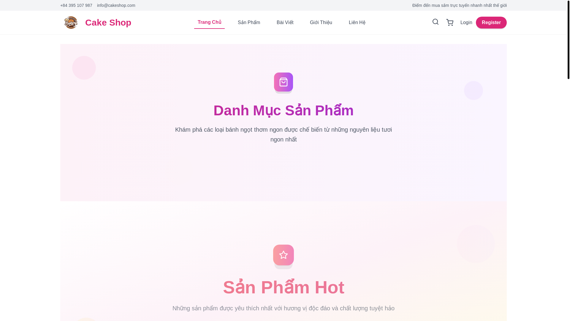 website screenshot of https://cakeshop.click/