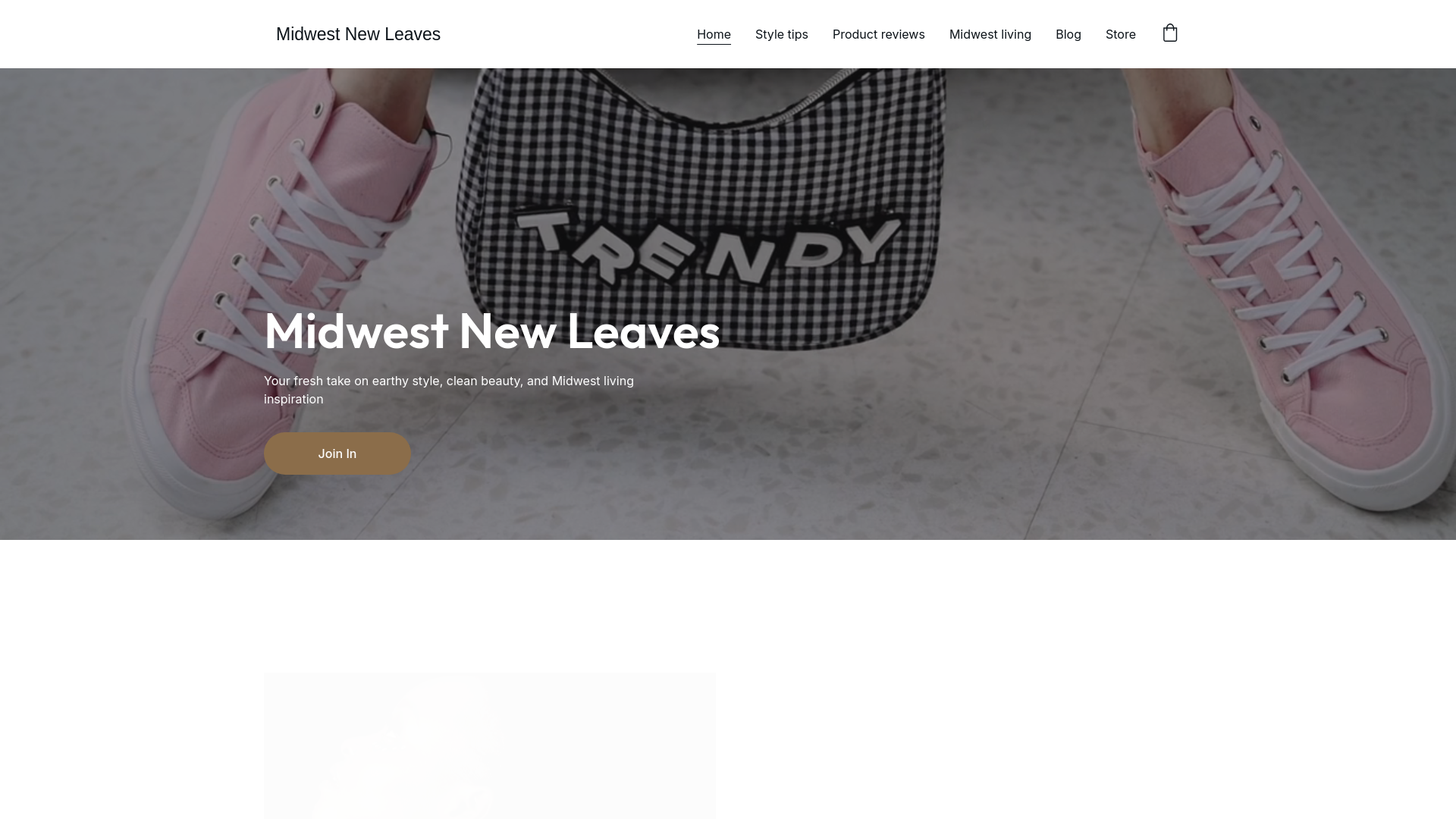 website screenshot of https://wwwmidwestnewleaves.com/