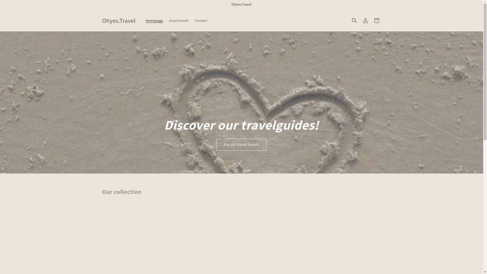 website screenshot of https://ohyestravel.shop/