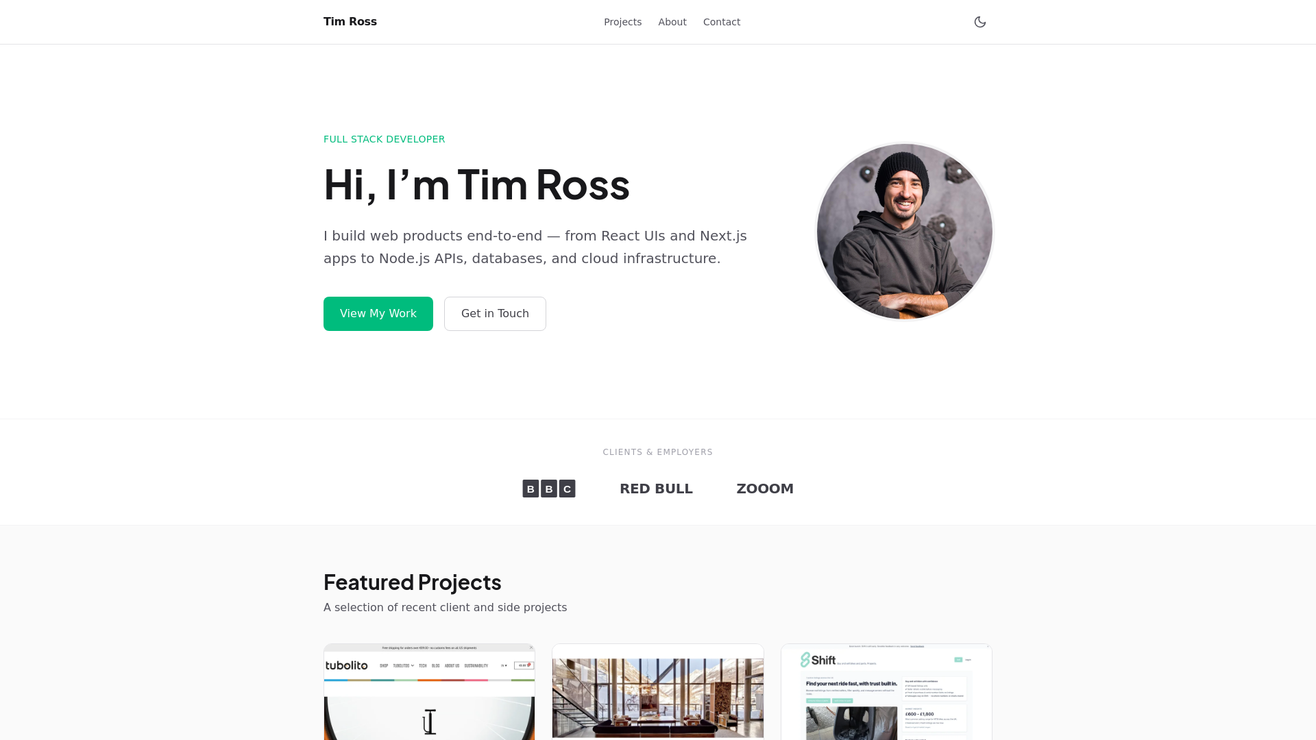 website screenshot of https://timrosswebdevelopment.pages.dev/