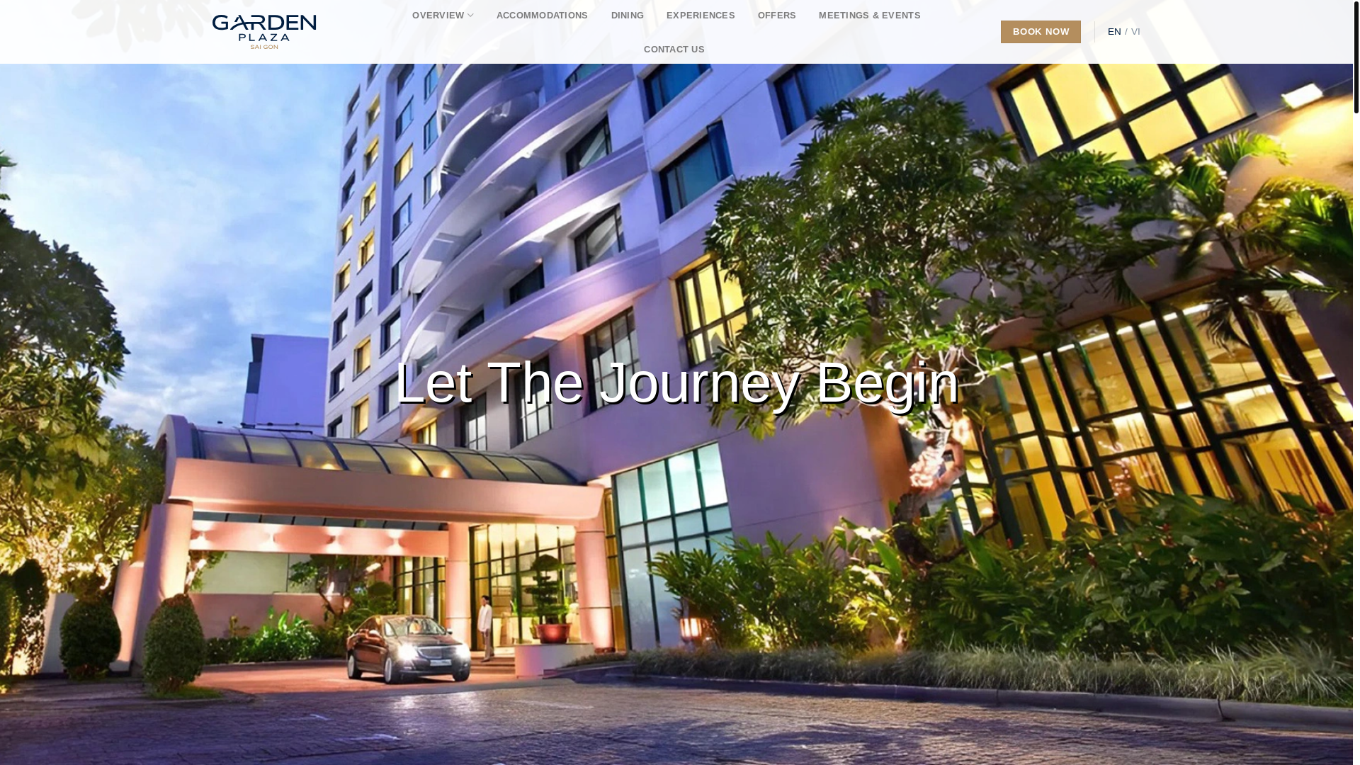 website screenshot of https://gardenplazahotel.vn/