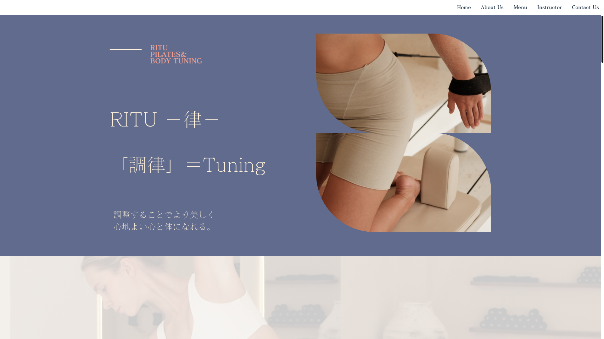 website screenshot of https://ritu-pilates.com/
