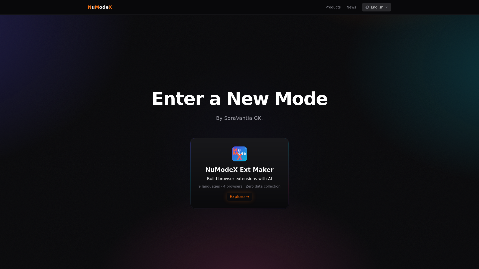website screenshot of https://numodexproductsite.pages.dev/