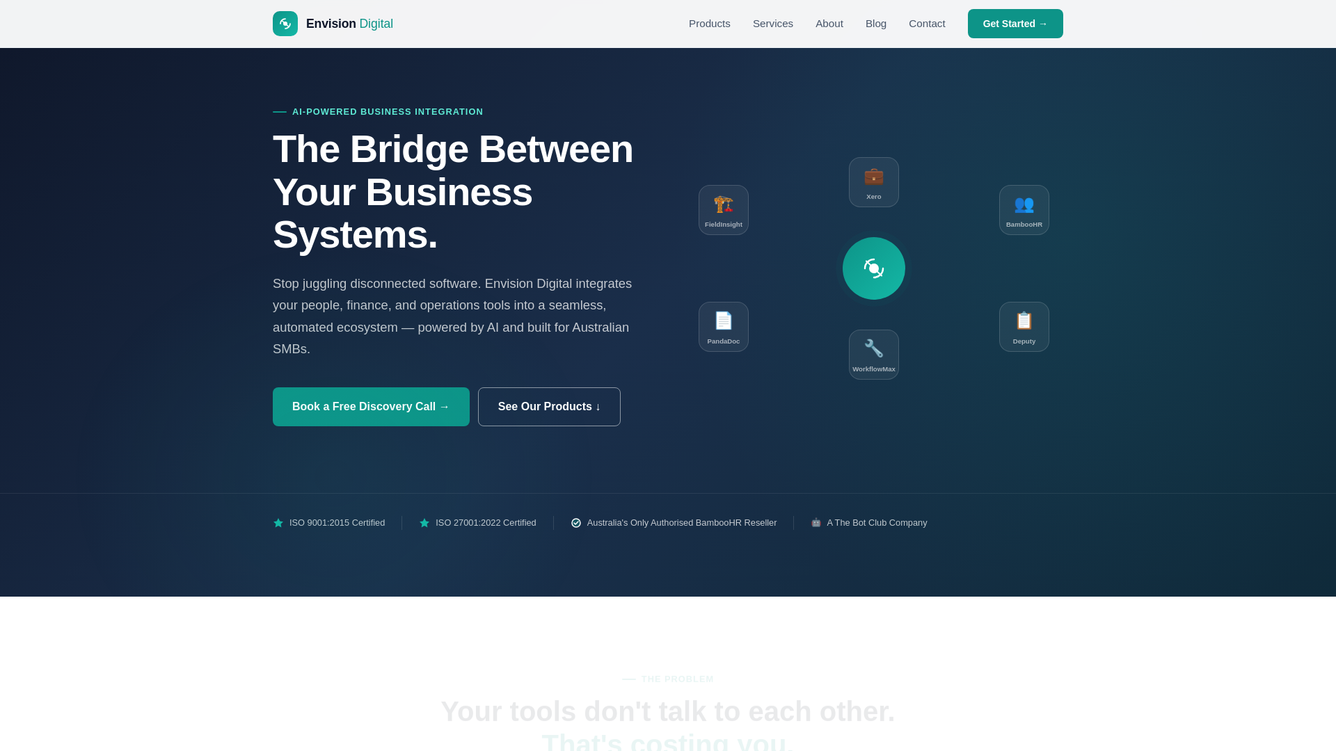 website screenshot of https://envision-digital.pages.dev/
