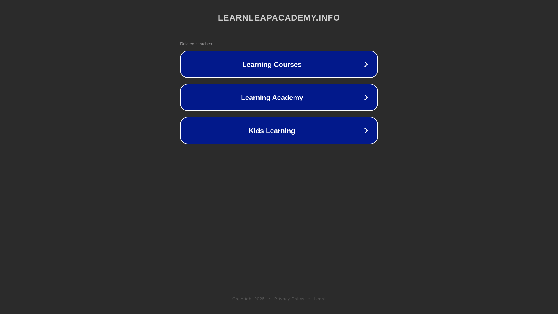 website screenshot of https://learnleapacademy.info/