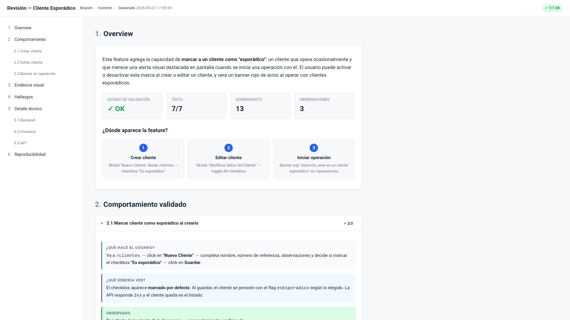 website screenshot of https://egnios-cliente-esporadico-reporte.pages.dev/