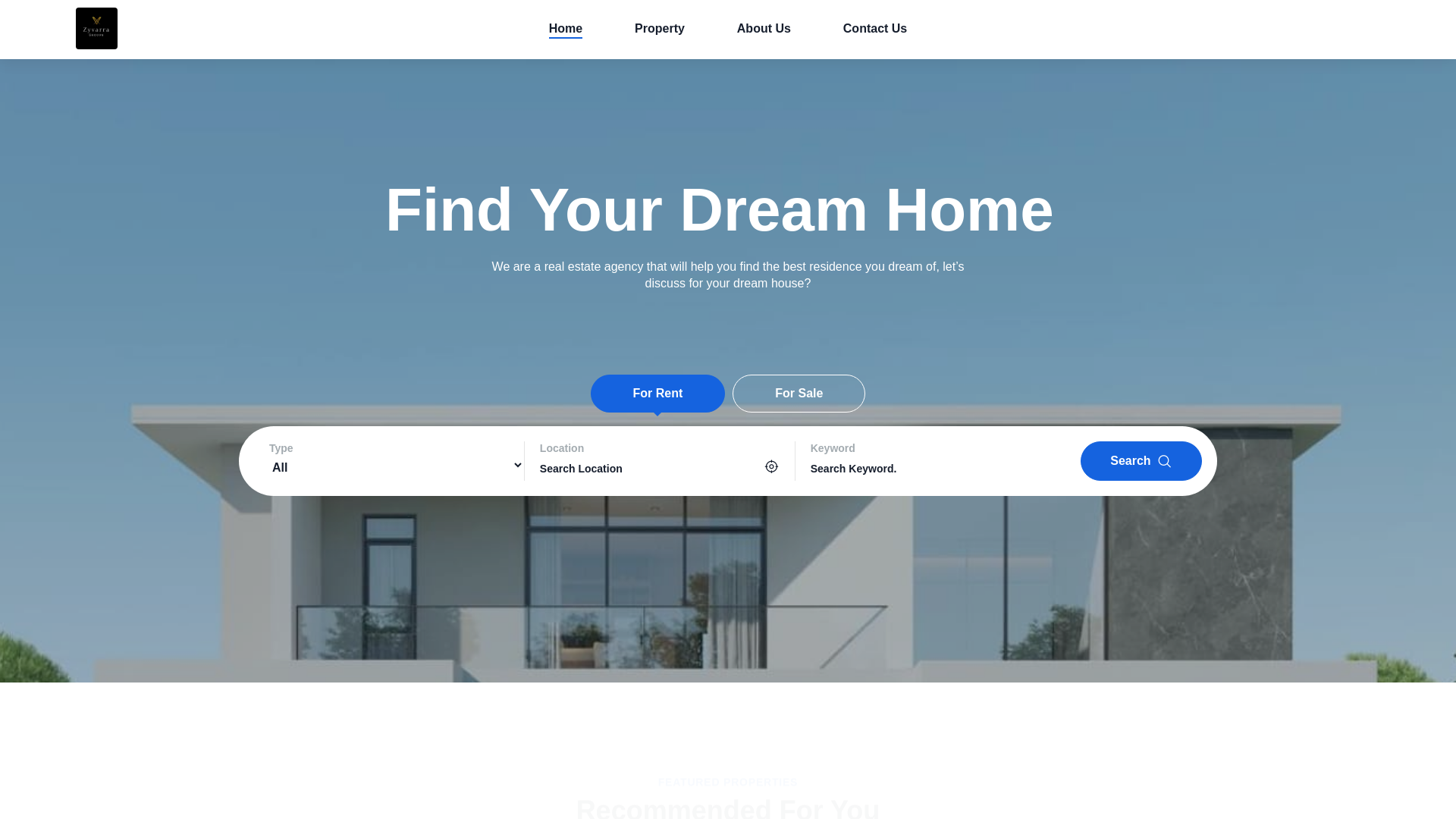 website screenshot of https://krishnagiriproperties.com/