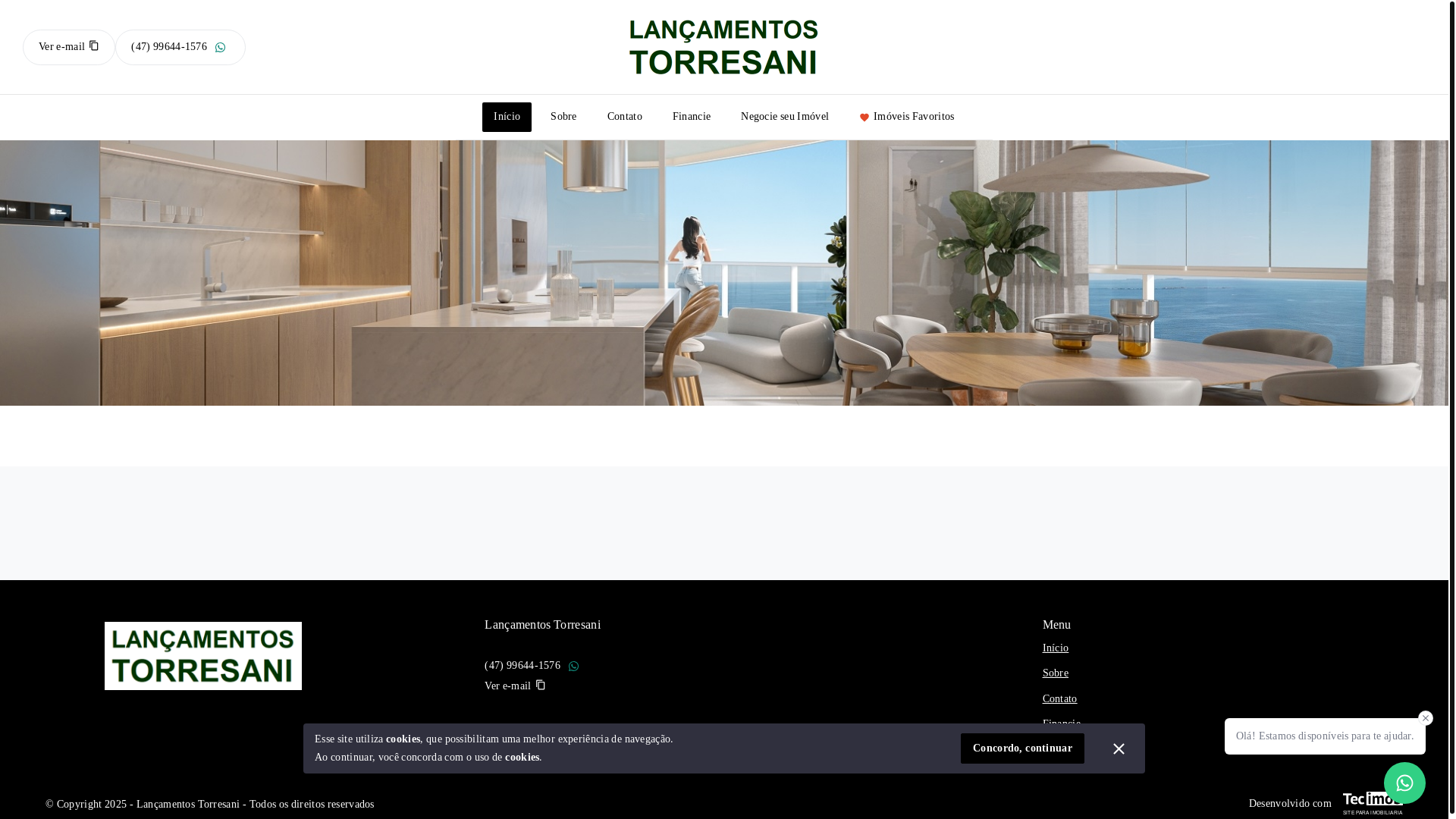 website screenshot of https://lancamentostorresani.com.br/