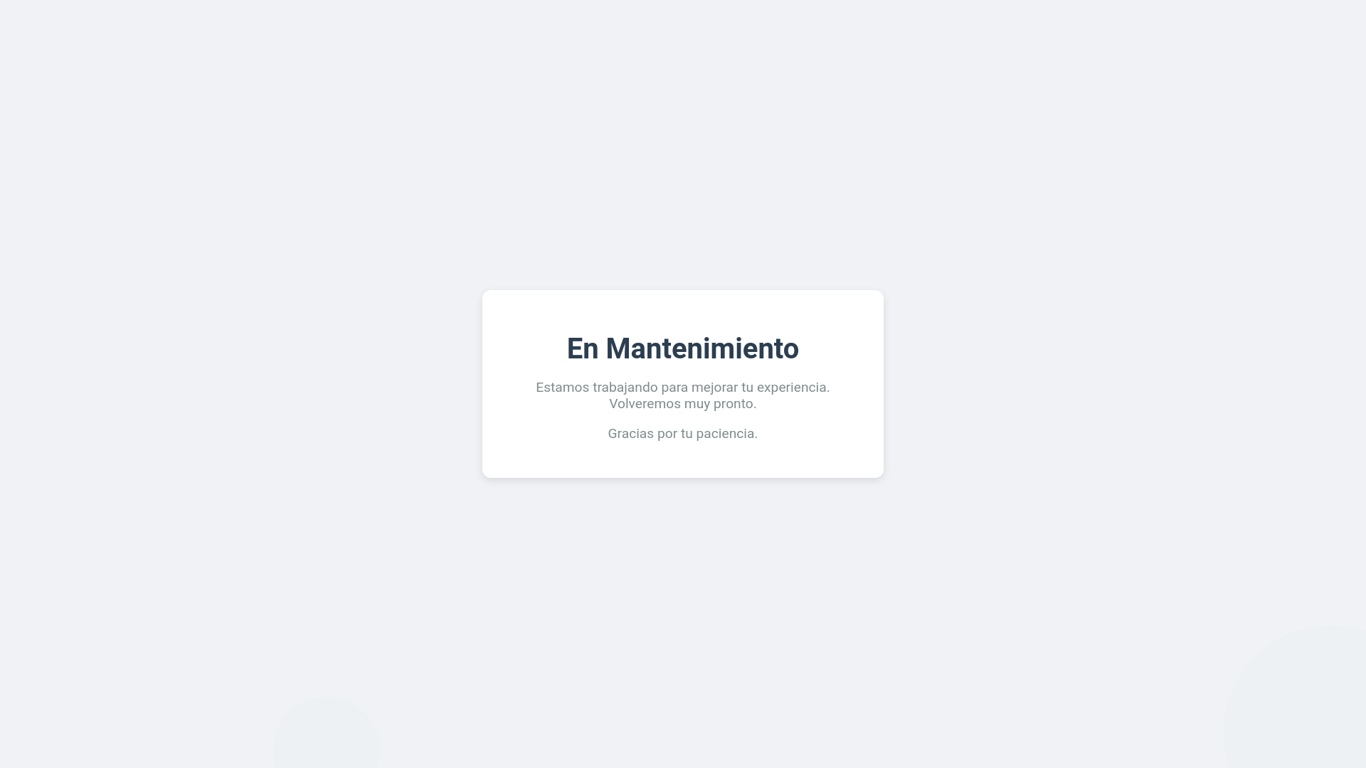 website screenshot of https://mantenimiento-e9t.pages.dev/