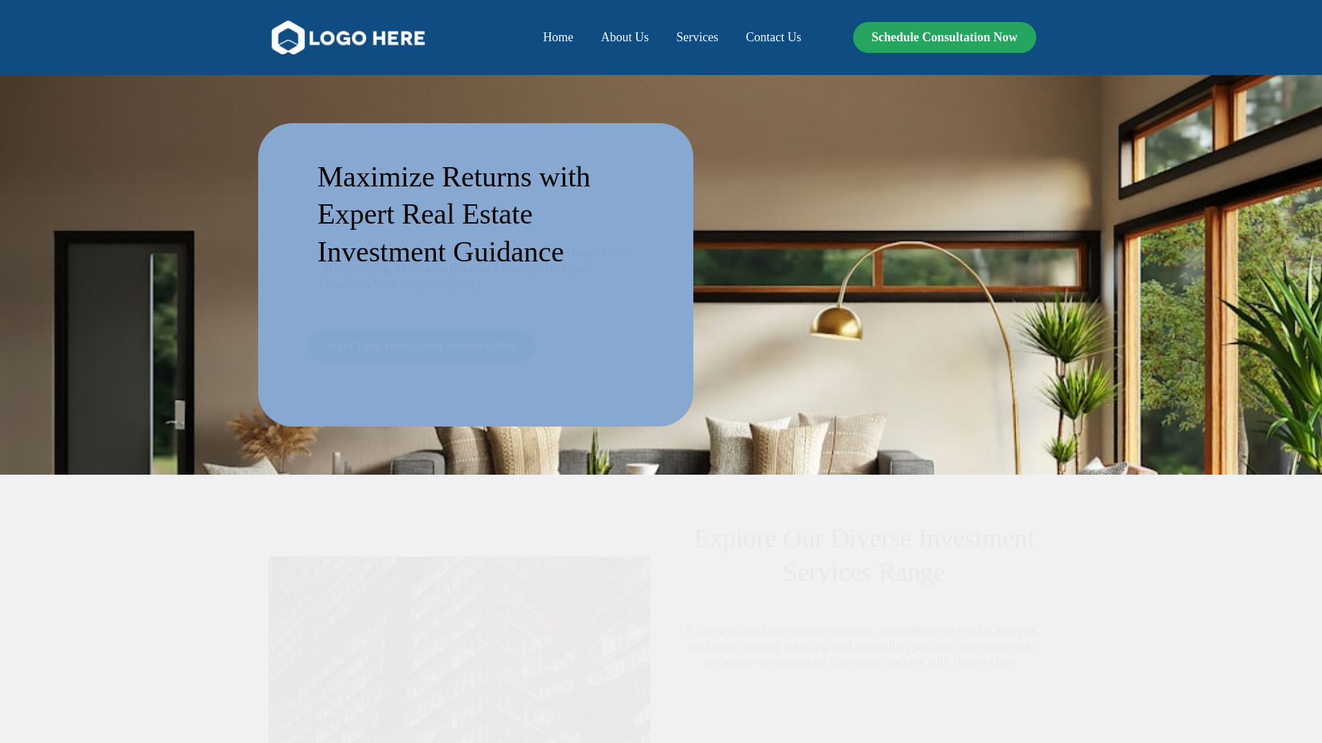 website screenshot of https://investinrealestatelocal.com