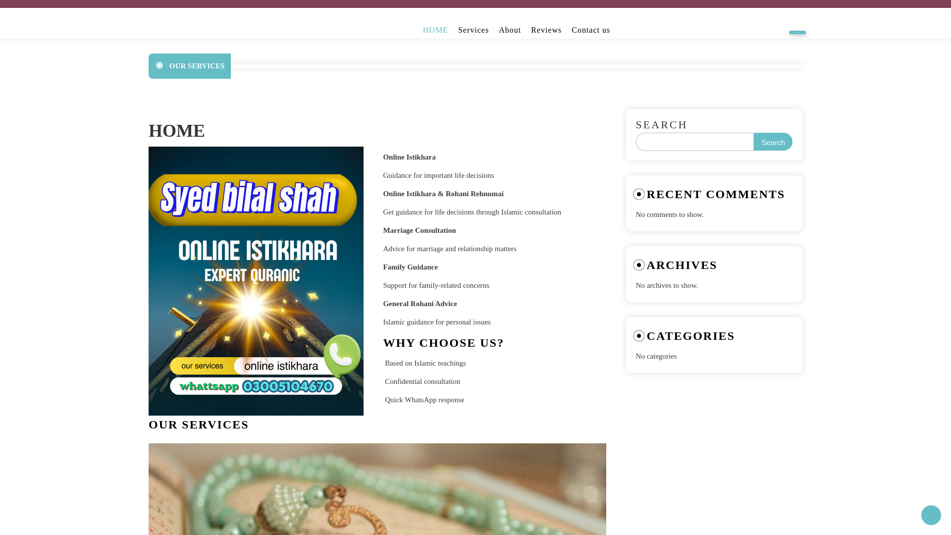 website screenshot of https://onlineistikharaexpert.com/