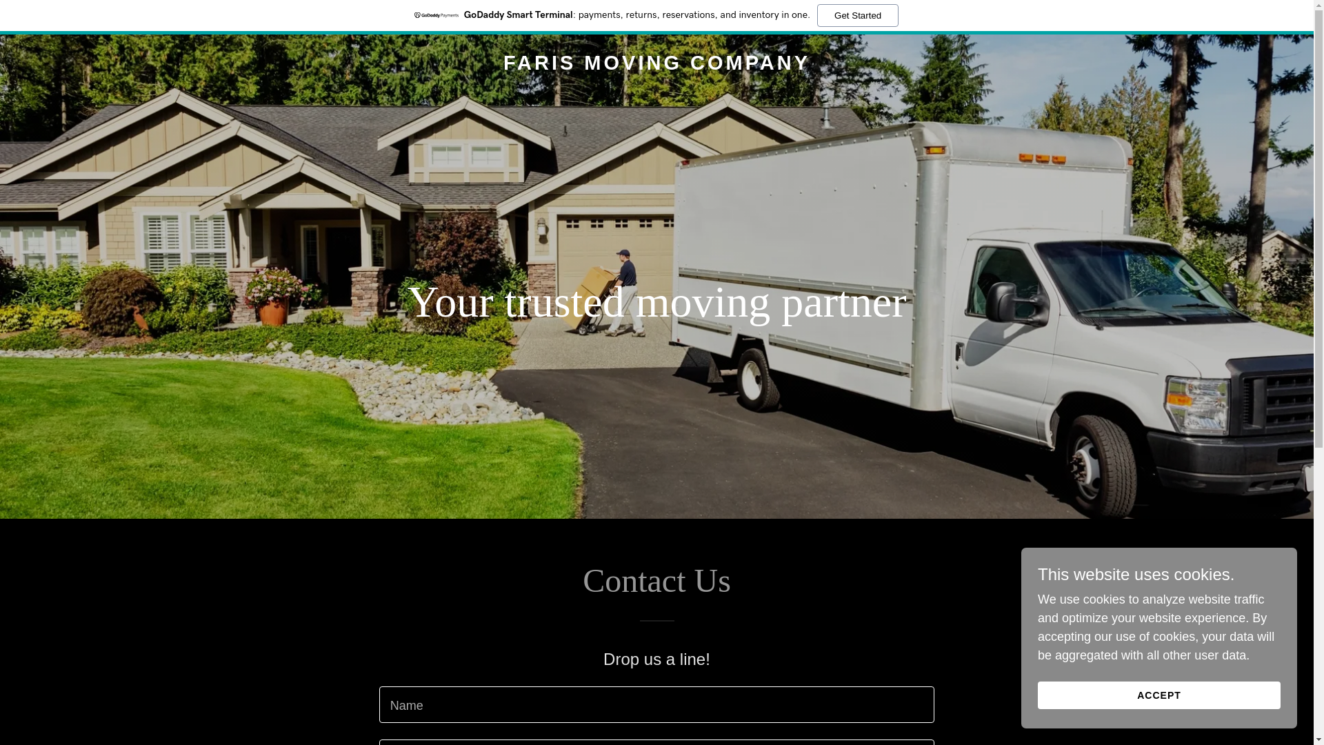 website screenshot of https://farismovingcompany.ca/