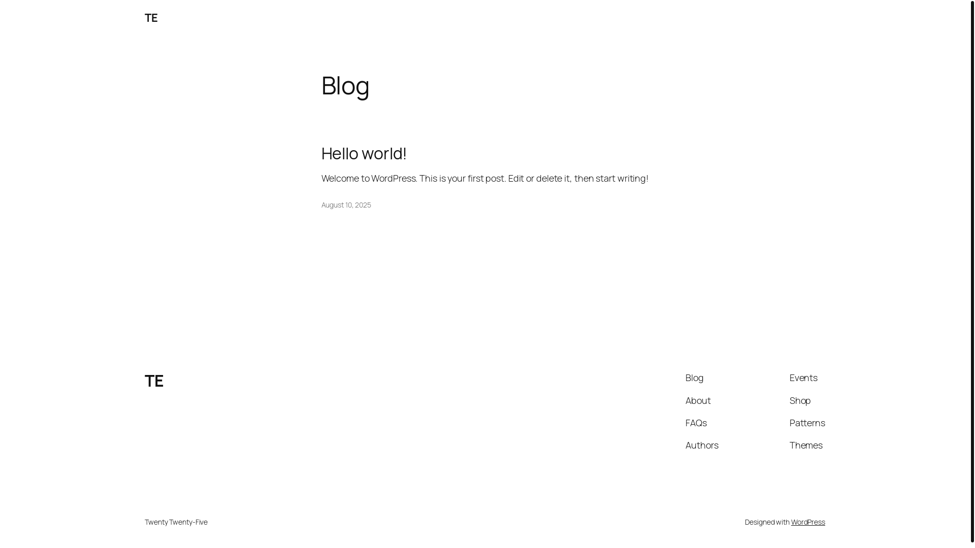 website screenshot of https://taaffeiteevents.in/