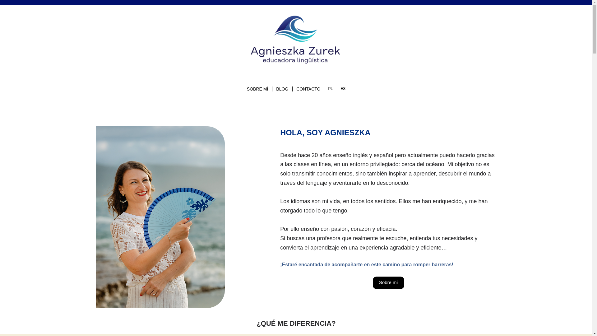 website screenshot of https://agnieszkazurek.com/