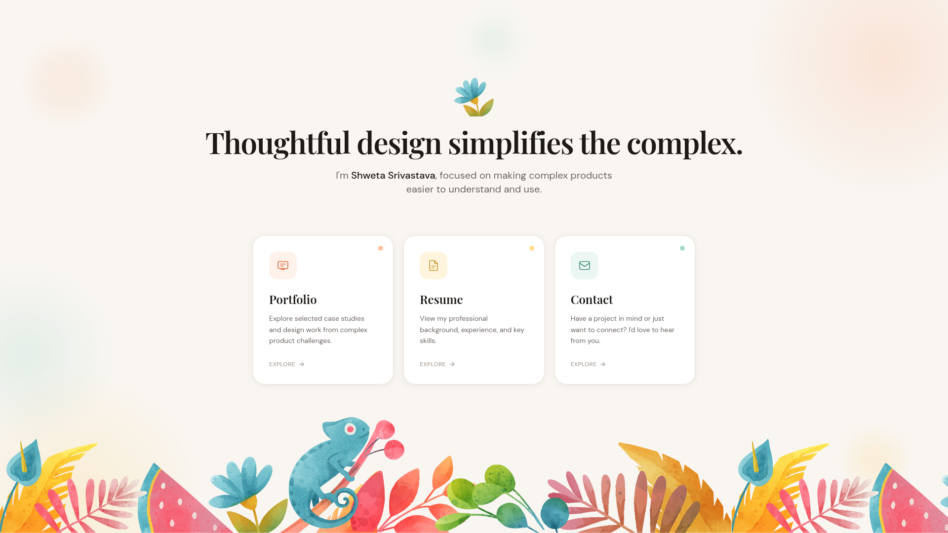 website screenshot of https://workwithshweta.co.in