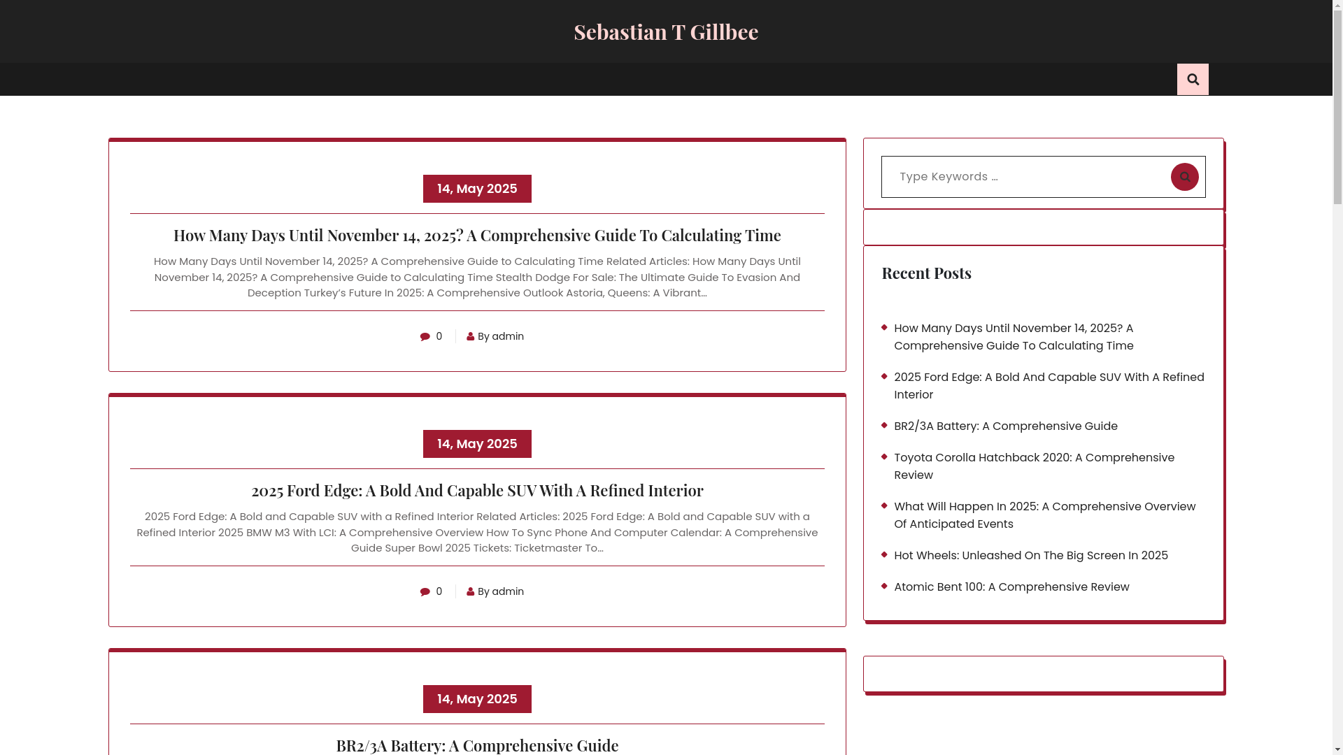 website screenshot of https://sebastiantgillbee.pages.dev/