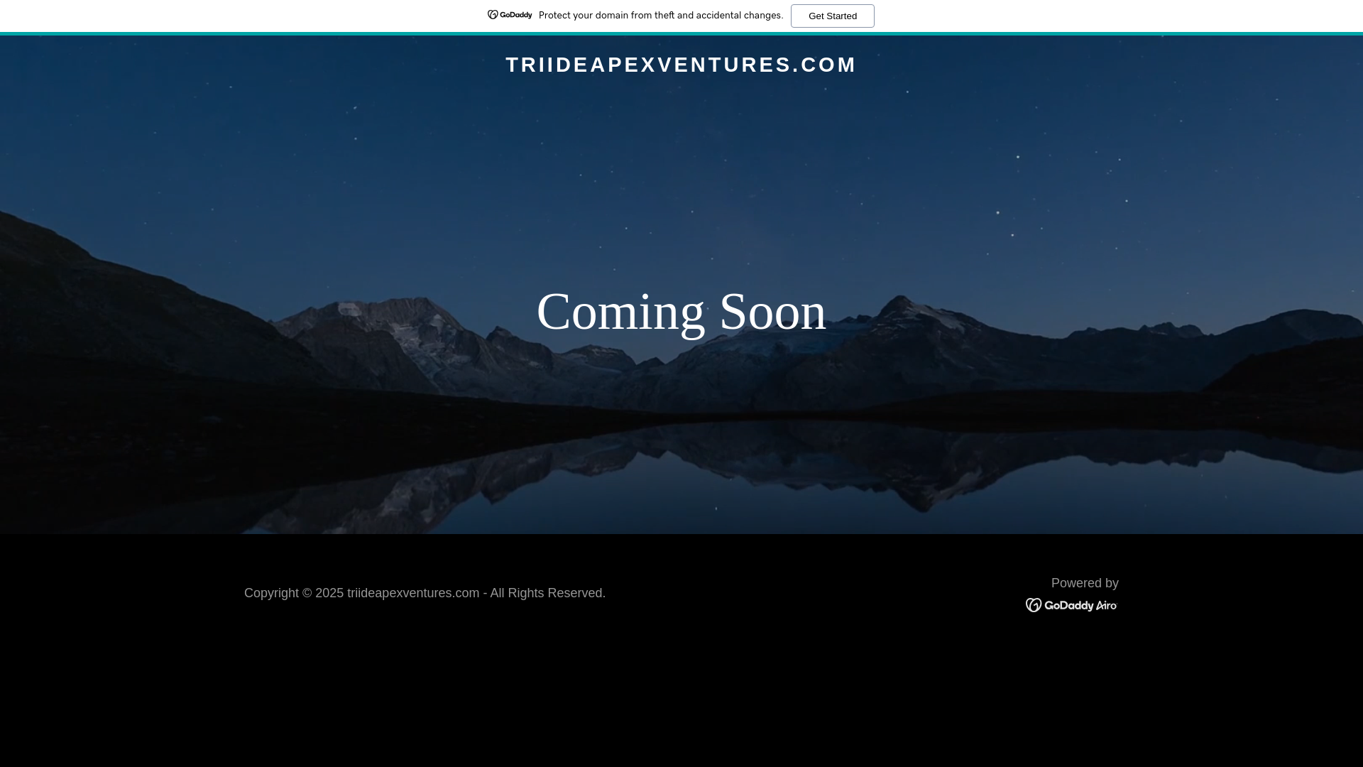website screenshot of https://triideapexventures.com/