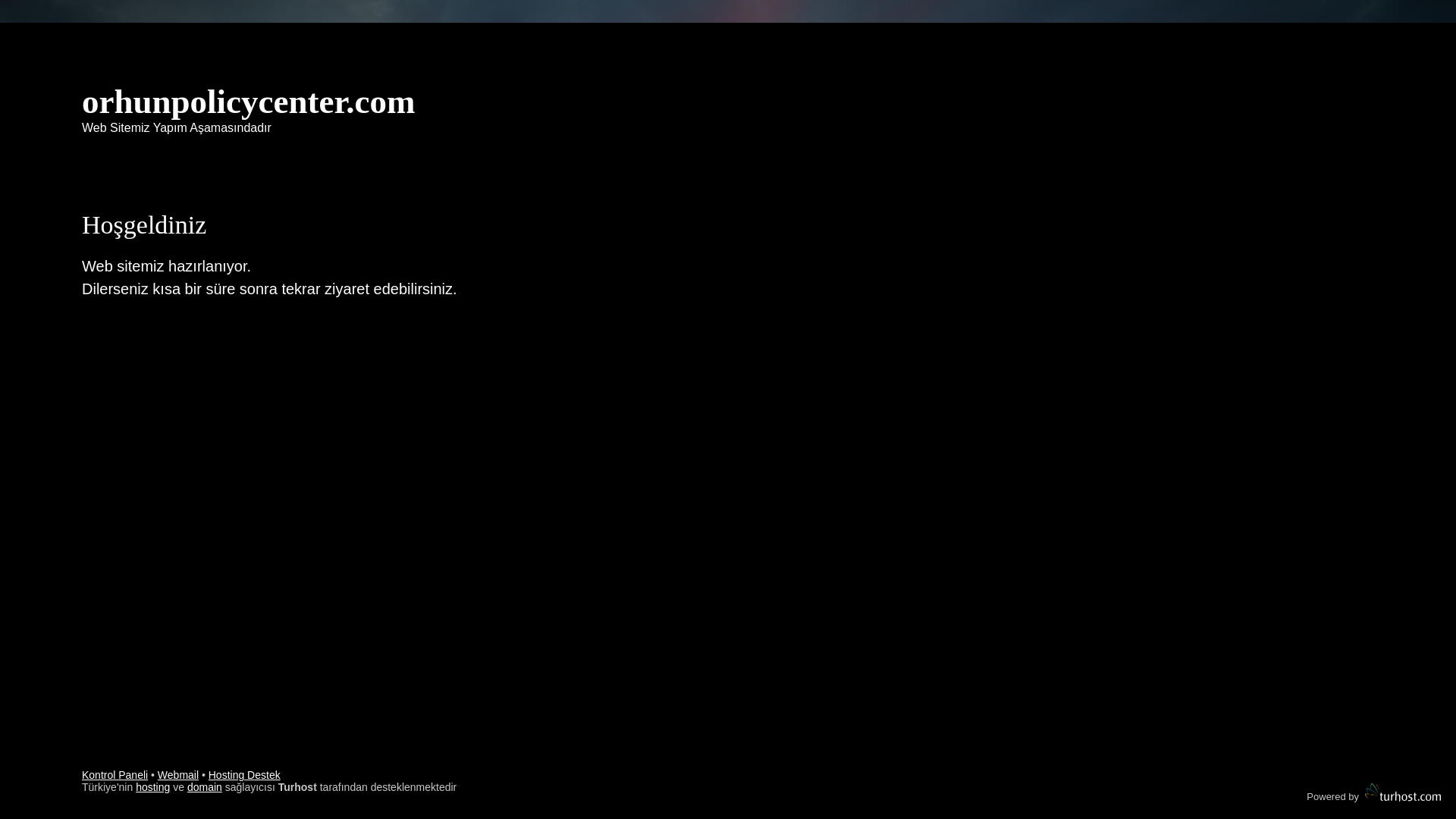 website screenshot of https://orhunpolicycenter.com/