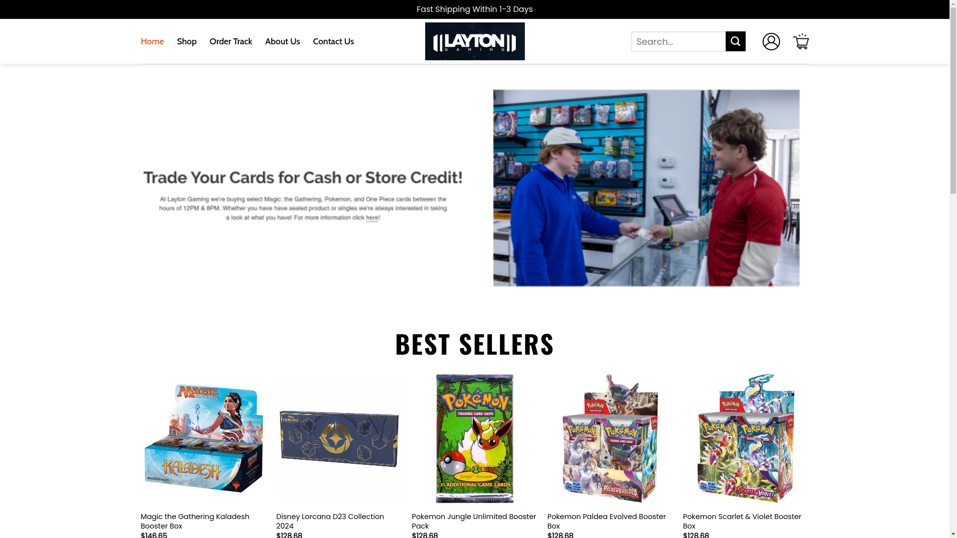 website screenshot of https://superlaytongaming.shop/