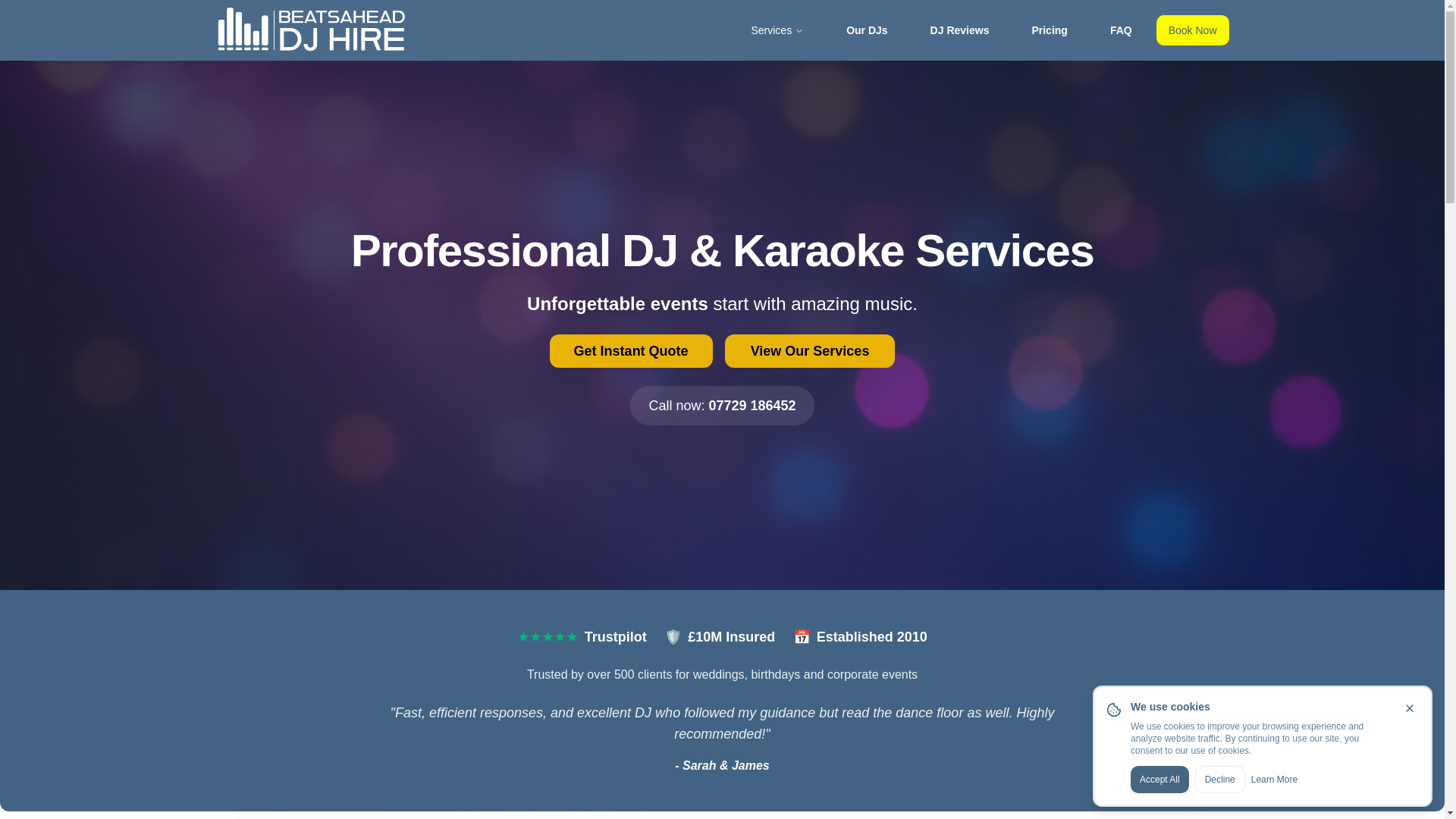 website screenshot of https://beatsahead-web-revamp.pages.dev/