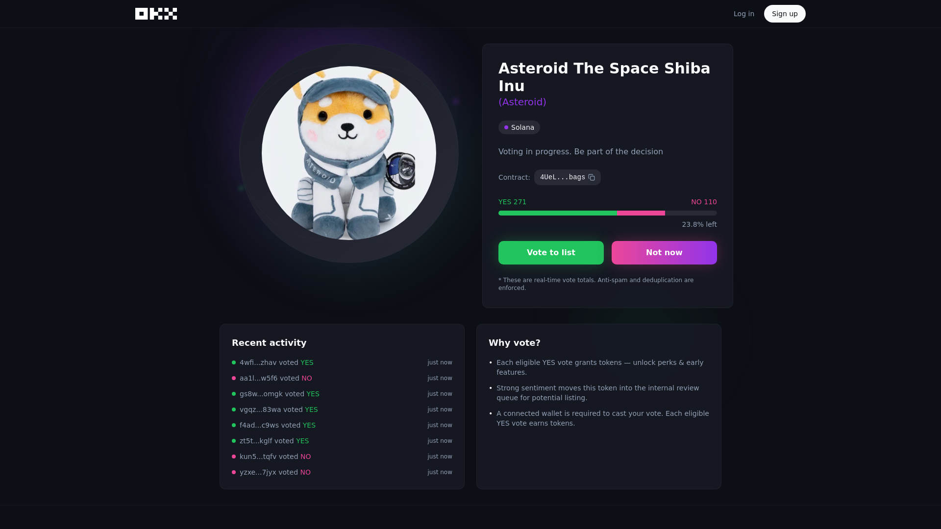 website screenshot of https://asteroidofsol.com