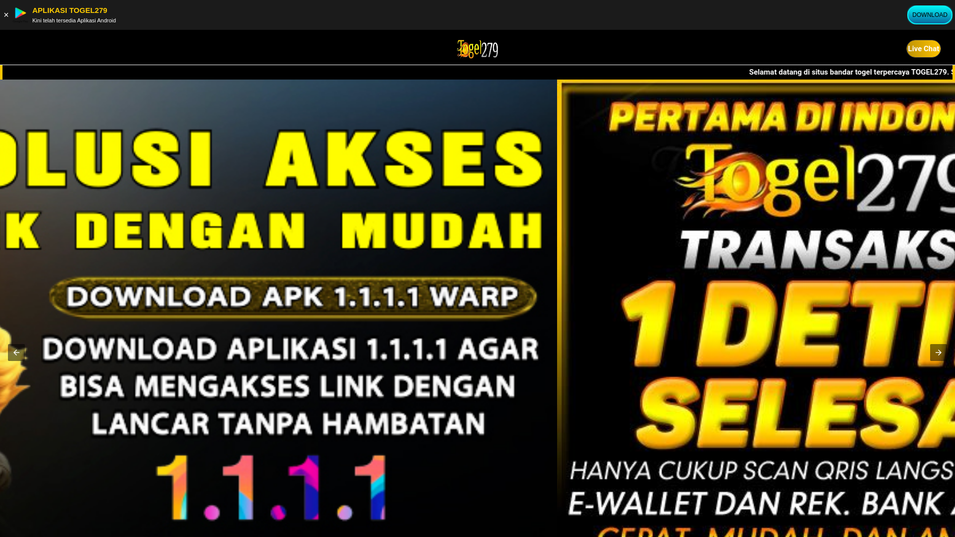 website screenshot of https://togel279-login.com/