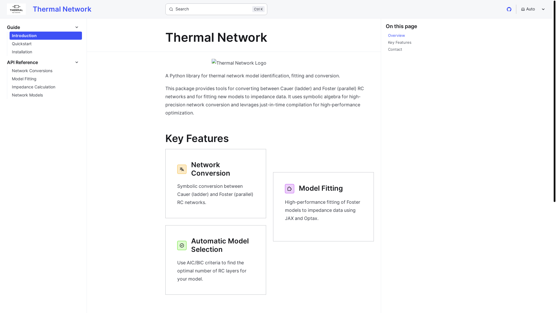 website screenshot of https://thermal-network.pages.dev/