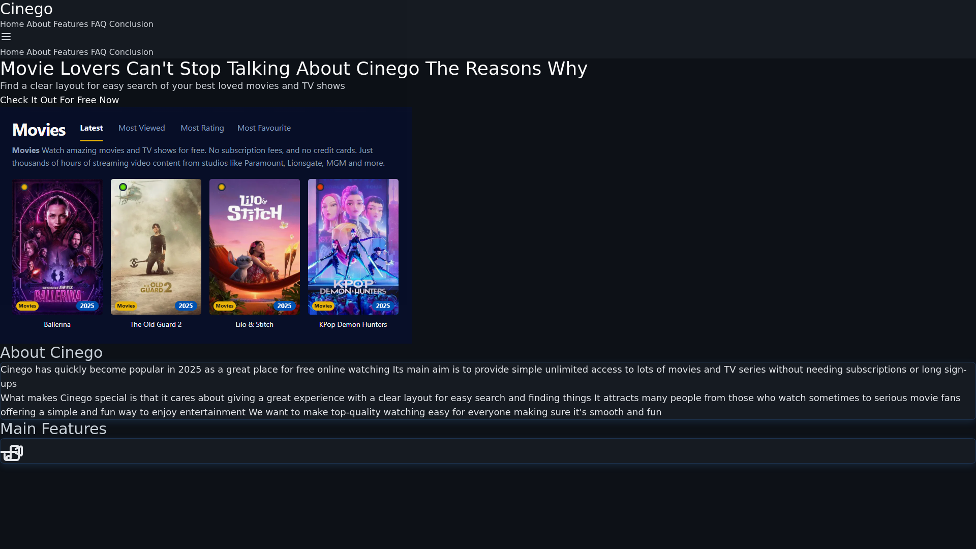 website screenshot of https://cinego-20hu.pages.dev/