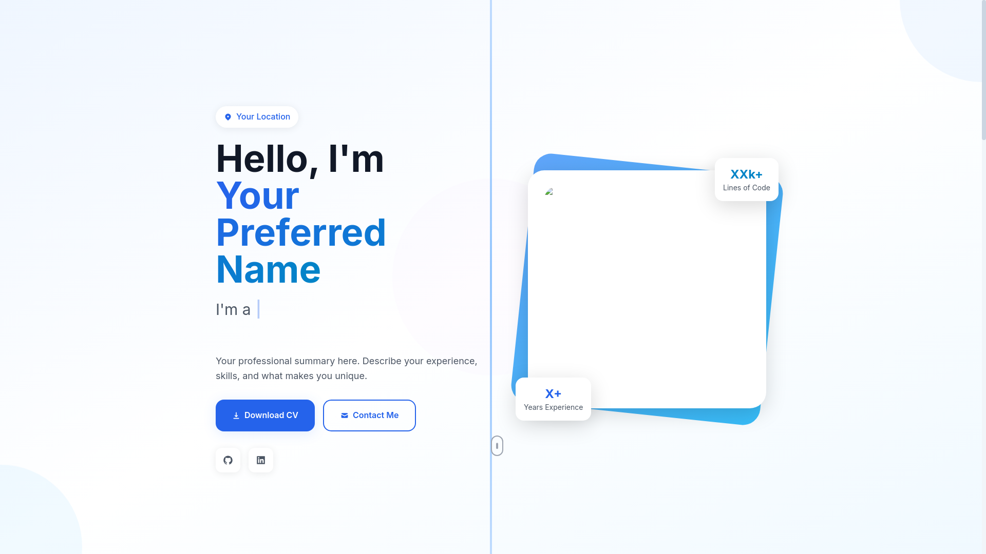 website screenshot of https://khw-website-starter.pages.dev/