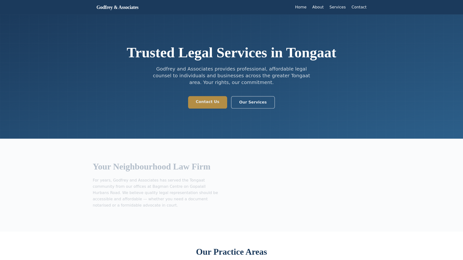 website screenshot of https://godfrey-and-associates-bagman-ctr.pages.dev/
