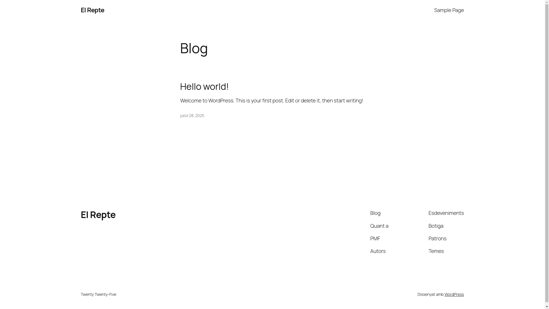 website screenshot of https://elrepte.cat/