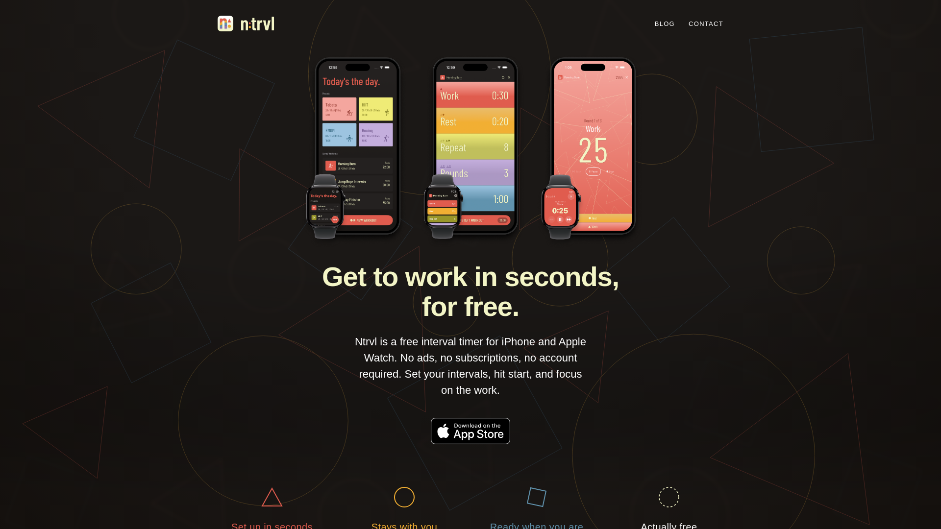 website screenshot of https://ntrvlapp.com/