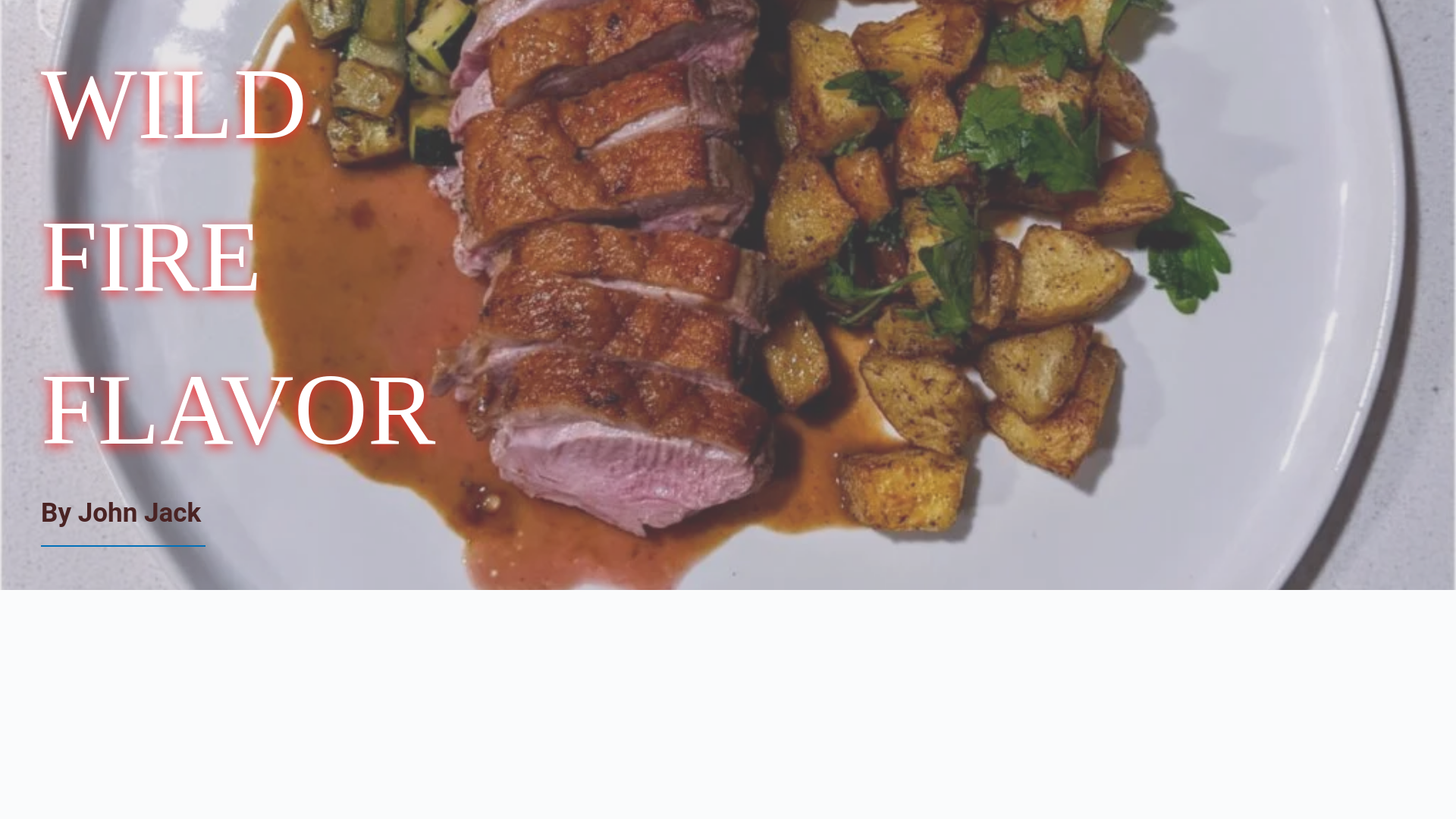 website screenshot of https://wildfireflavor.com/