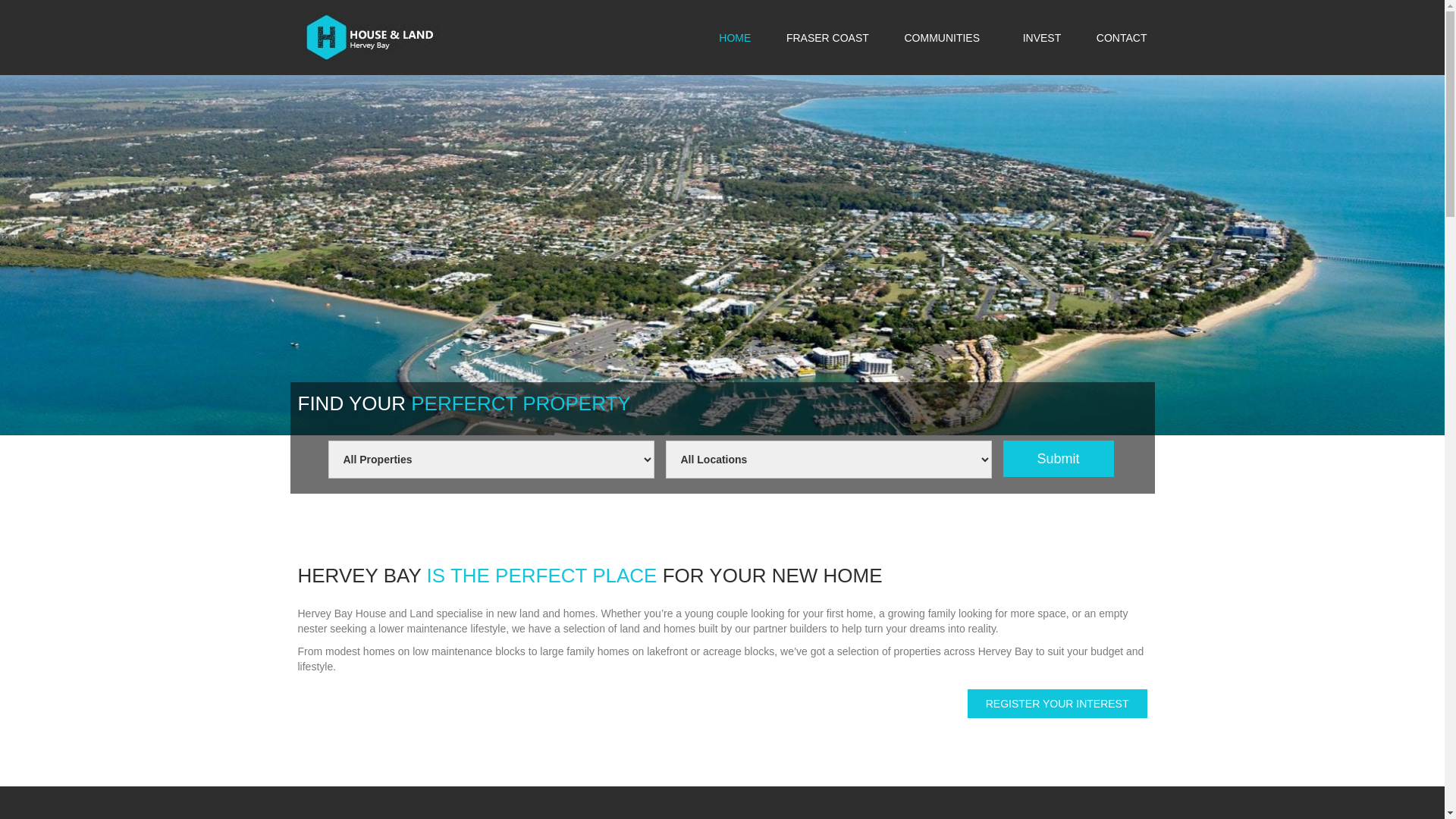 website screenshot of https://herveybayhouseandland.online/