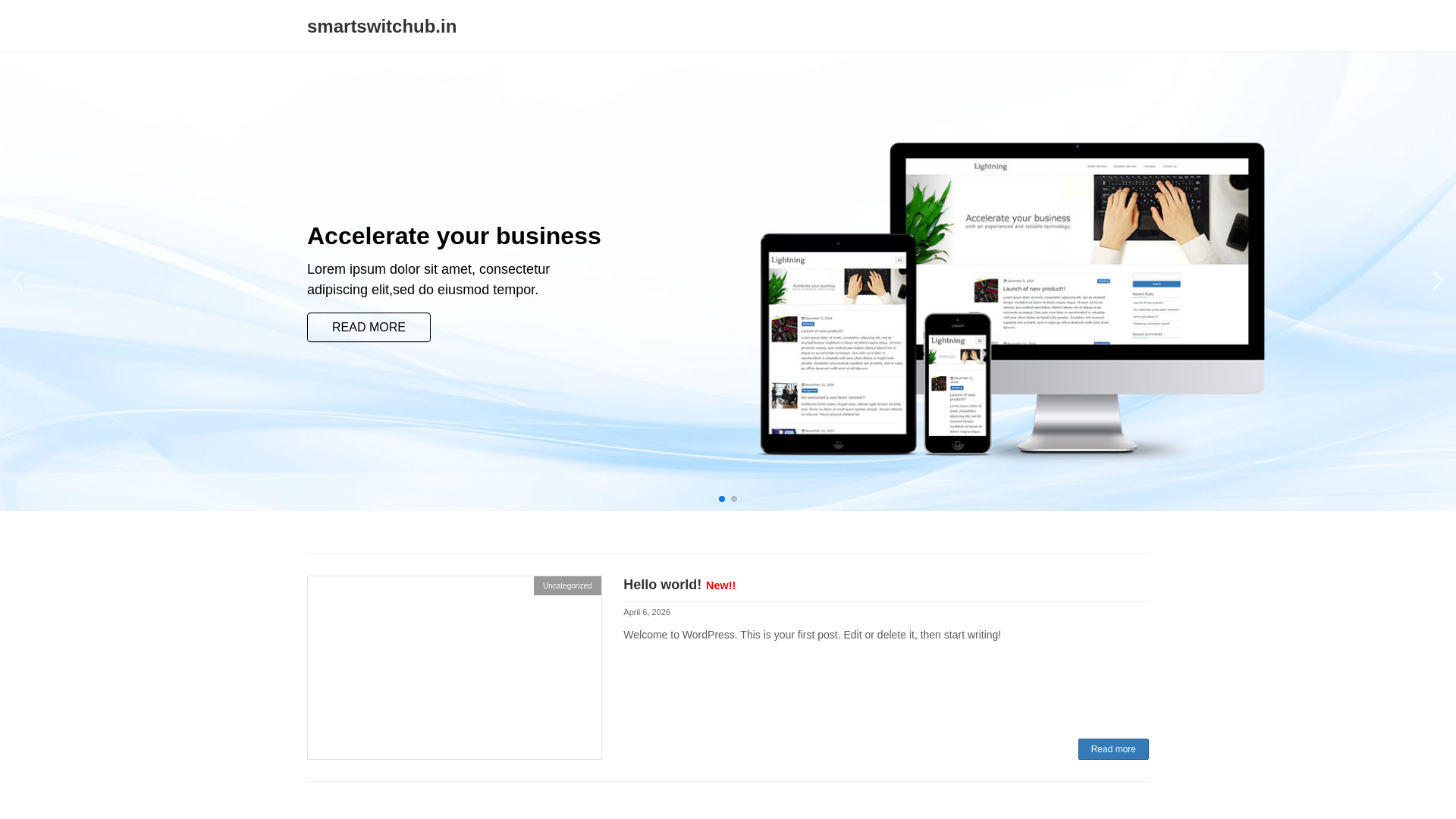 website screenshot of https://smartswitchub.in/