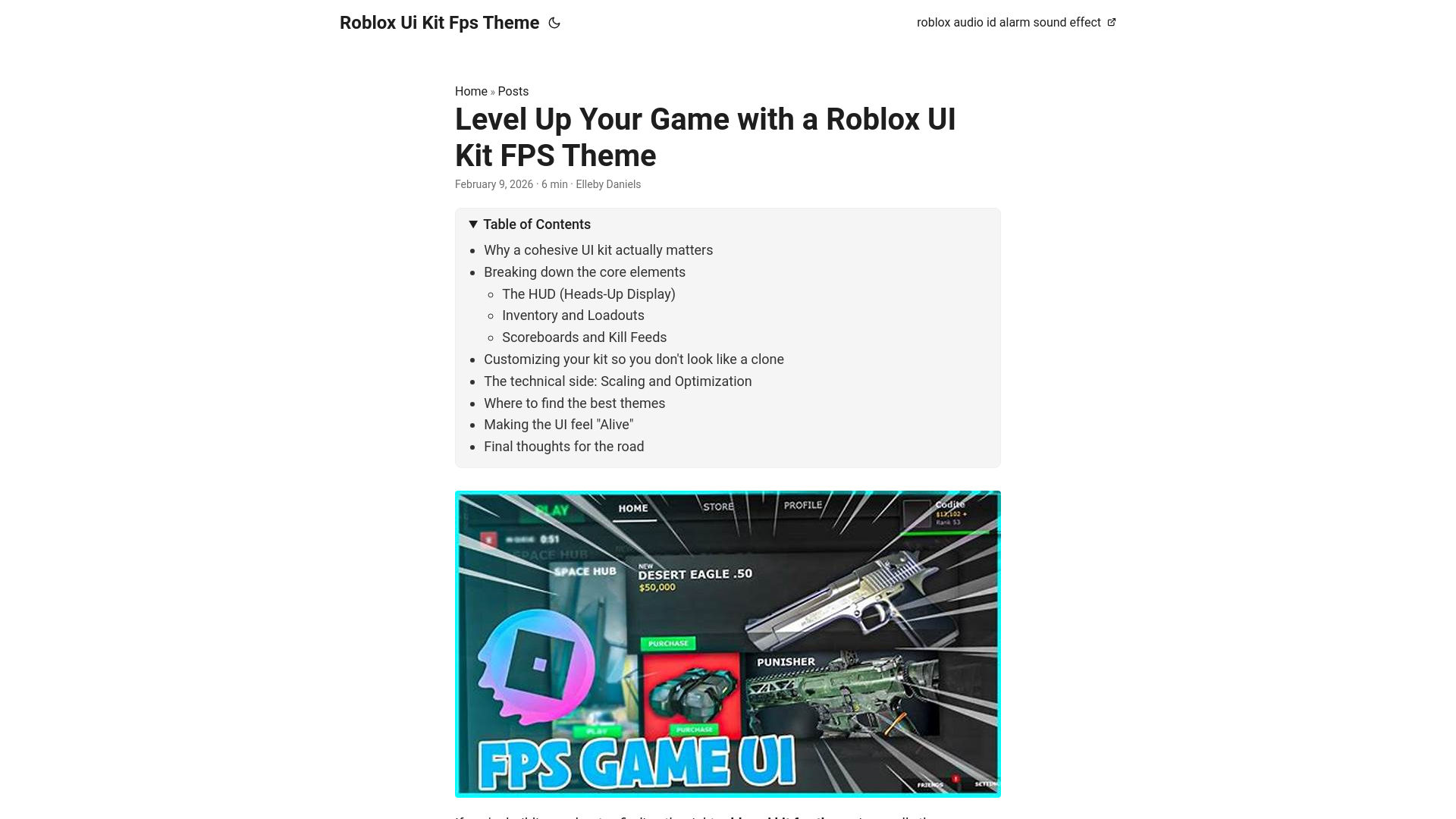 website screenshot of https://roblox-ui-kit-fps-theme.pages.dev/