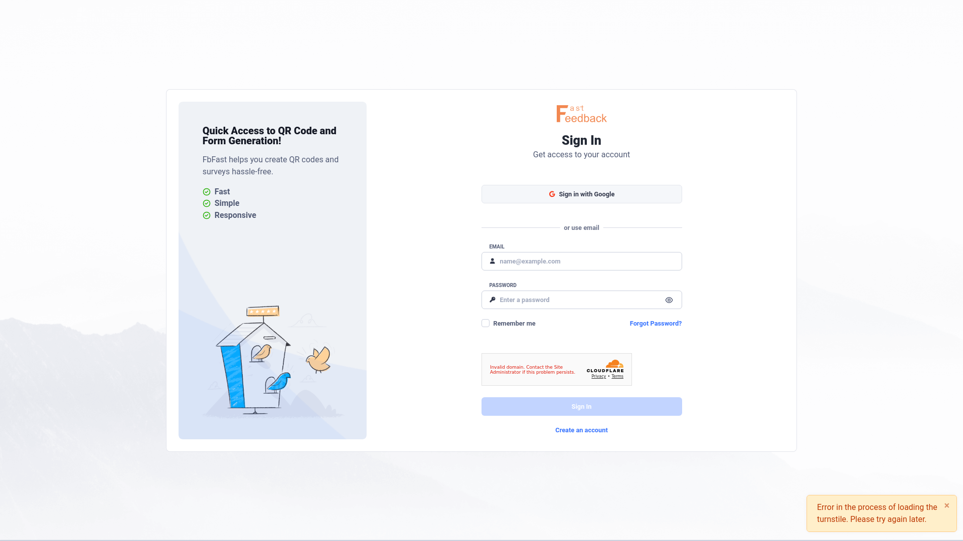 website screenshot of https://dashboard-fbfast2.pages.dev/
