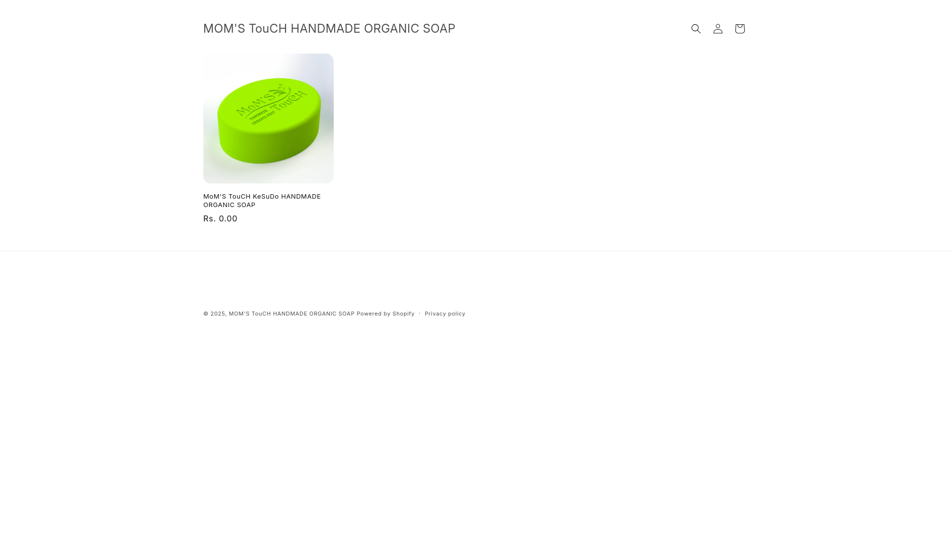 website screenshot of https://momstouchsoap.com/