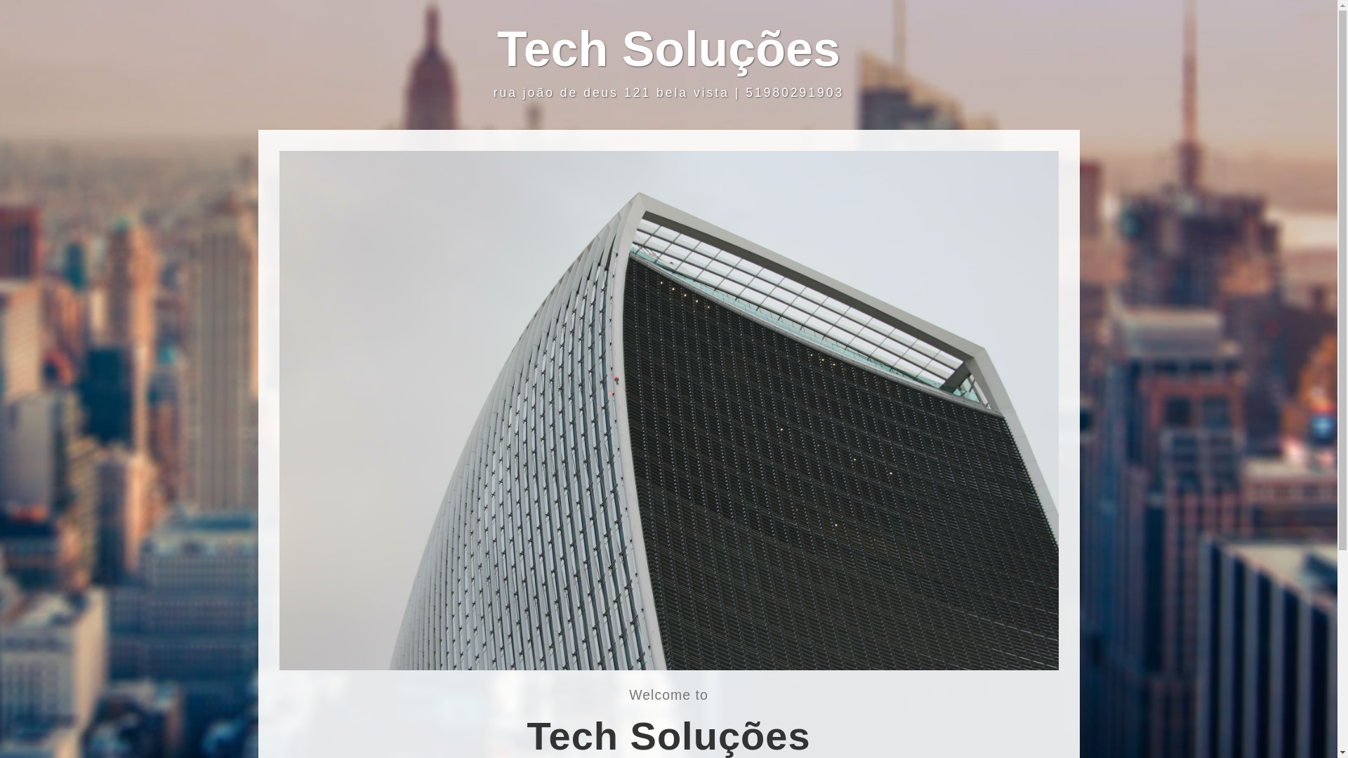 website screenshot of https://techsolucoes.inf.br/
