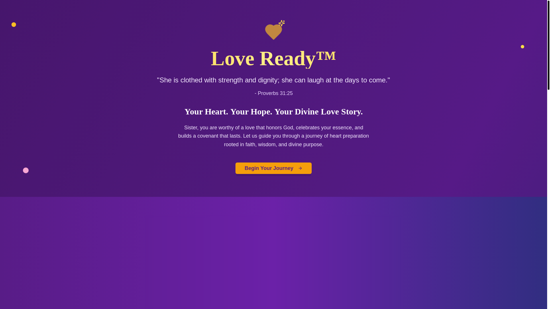 website screenshot of https://iamreadyforlove.app/