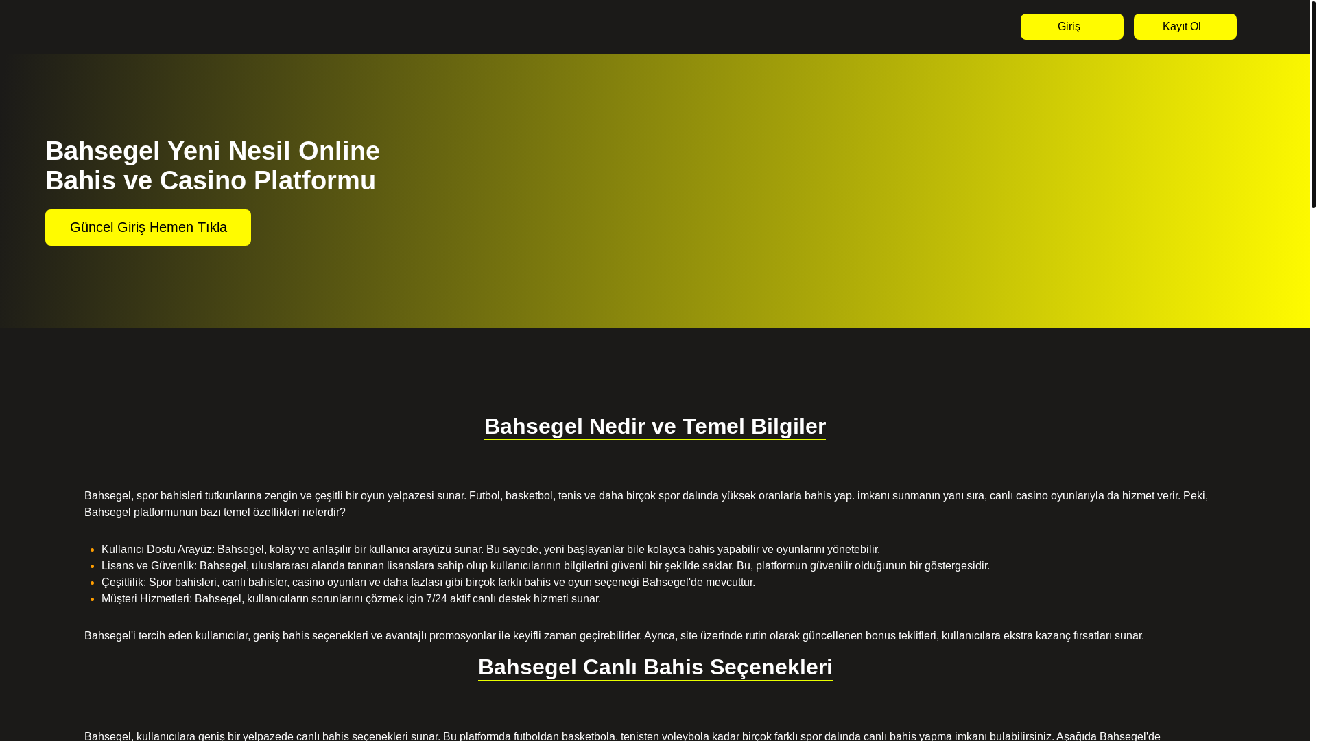 website screenshot of https://bahsegelvebahsegel.com/