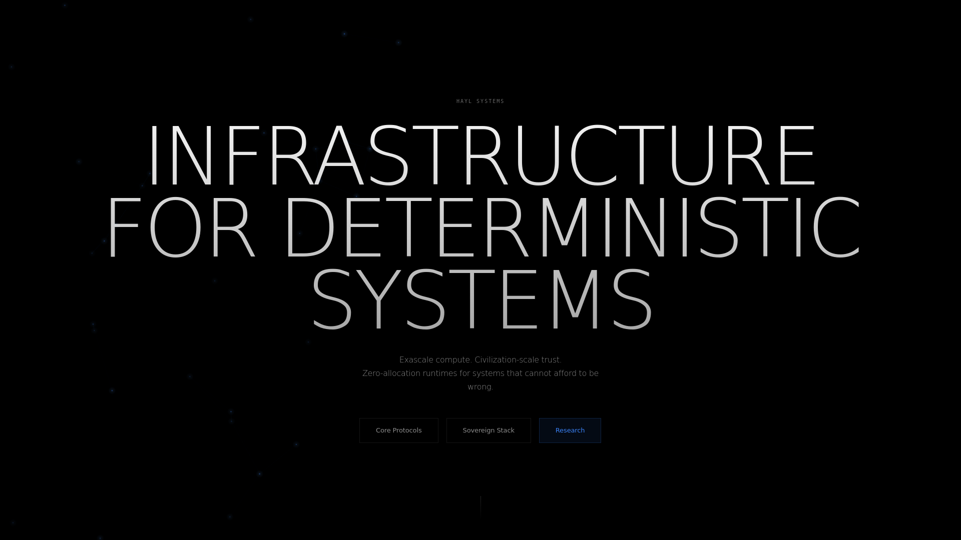 website screenshot of https://haylsystems-gateway.pages.dev/
