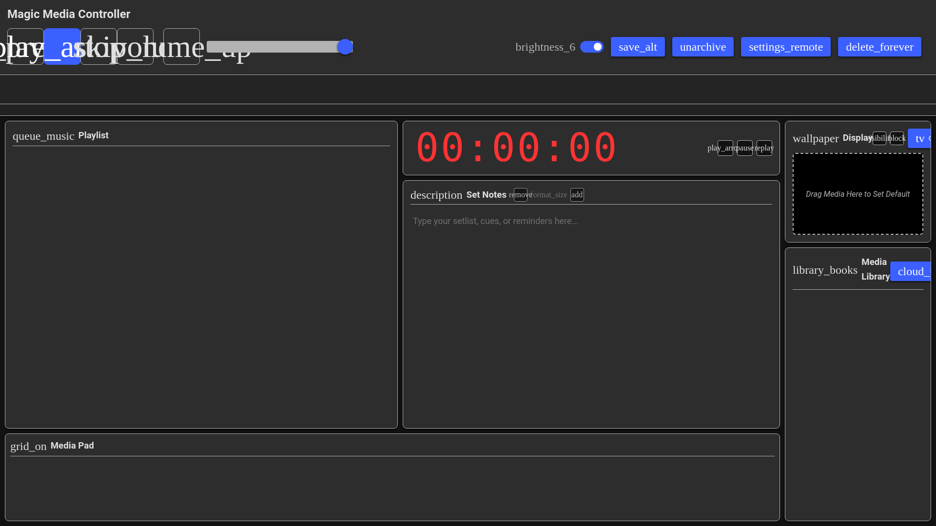 website screenshot of https://media-controller.pages.dev/